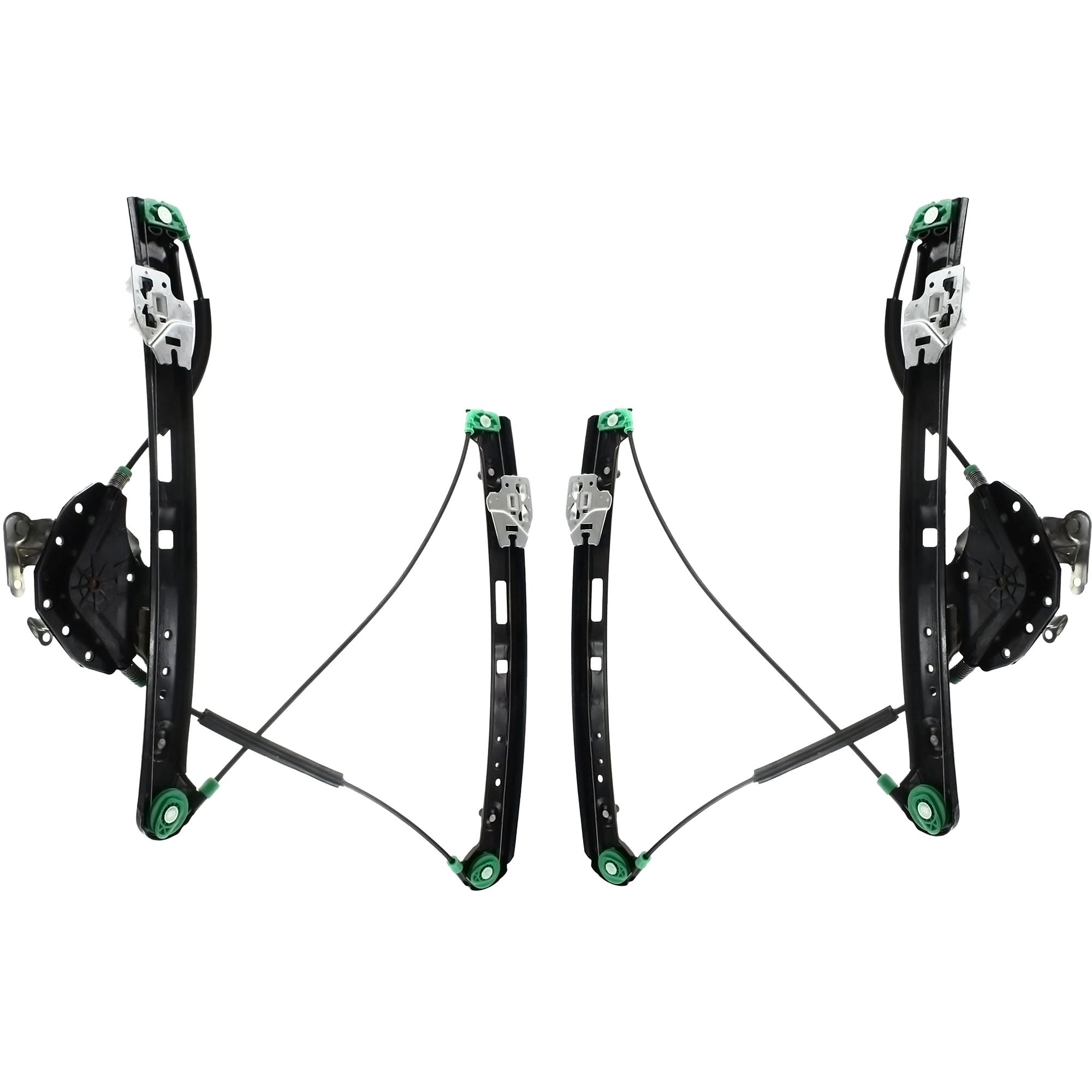 AM 3 SERIES 00-05 FRONT WINDOW REGULATOR RH AND LH Set of 2 Power w o Motor Sedan Wagon SKU SET JB462915 Partslink BM1350105 BM1351105 OEM 51337020659-51337020660