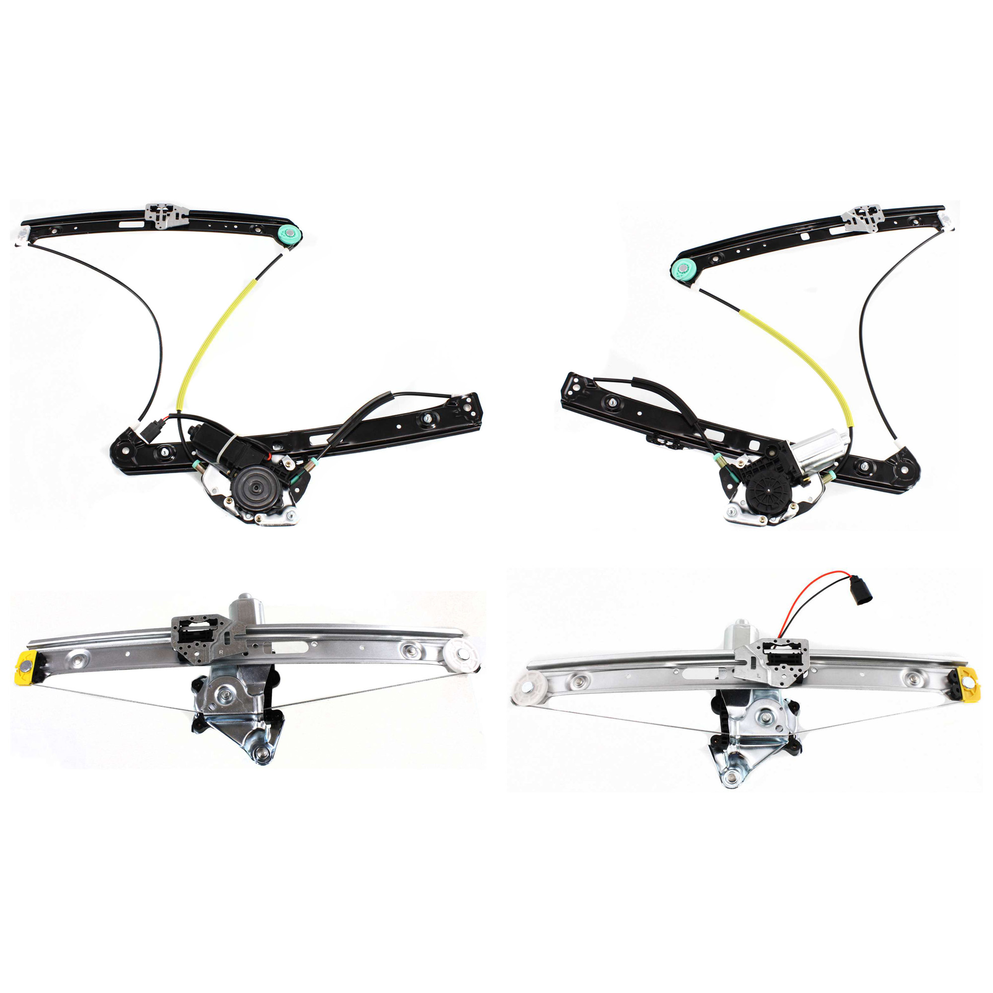 AM 3 SERIES 99-05 FRONT AND REAR WINDOW REGULATOR RH AND LH Power w Motor SKU SET JB462917-4 Partslink BM1350111 BM1351111 BM1550113 BM1551113 OEM 51337020659 PFM 51337020660 PF