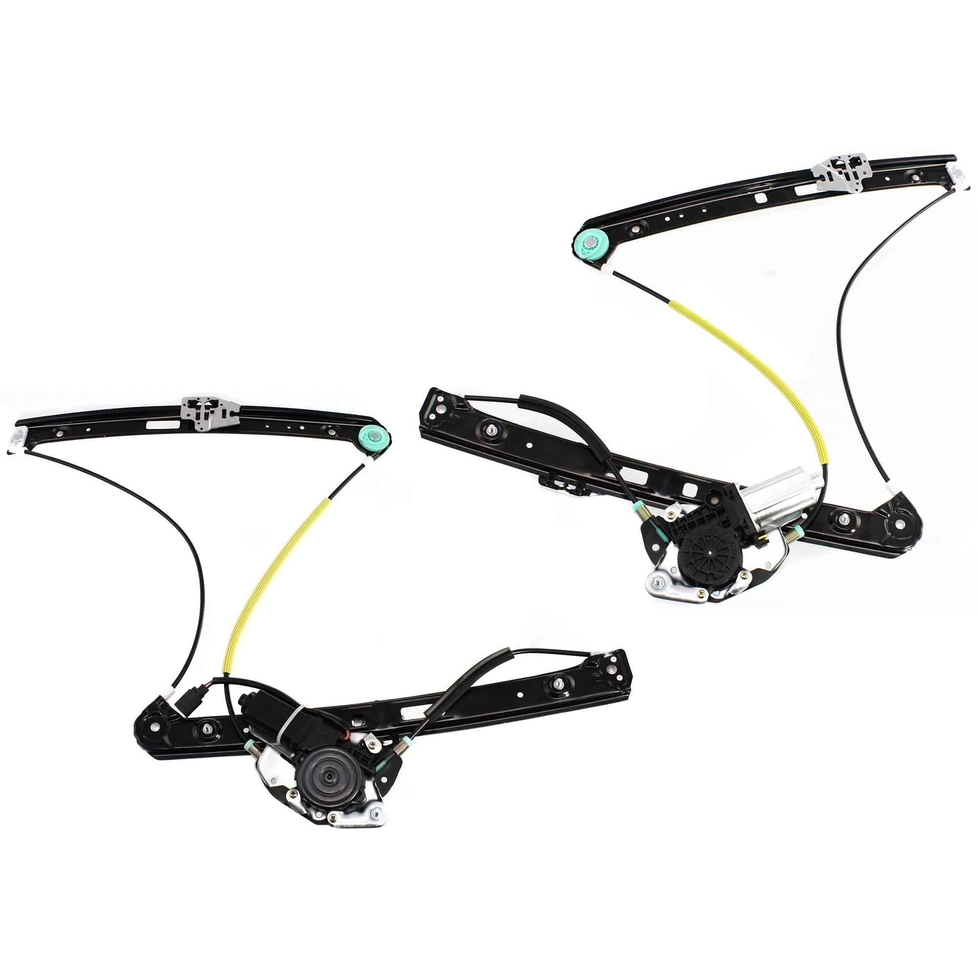 AM 3 SERIES 00-05 FRONT WINDOW REGULATOR RH AND LH Set of 2 Power w Motor Sedan Wagon SKU SET JB462917 Partslink BM1350111 BM1351111 OEM 51337020659 PFM 51337020660 PF