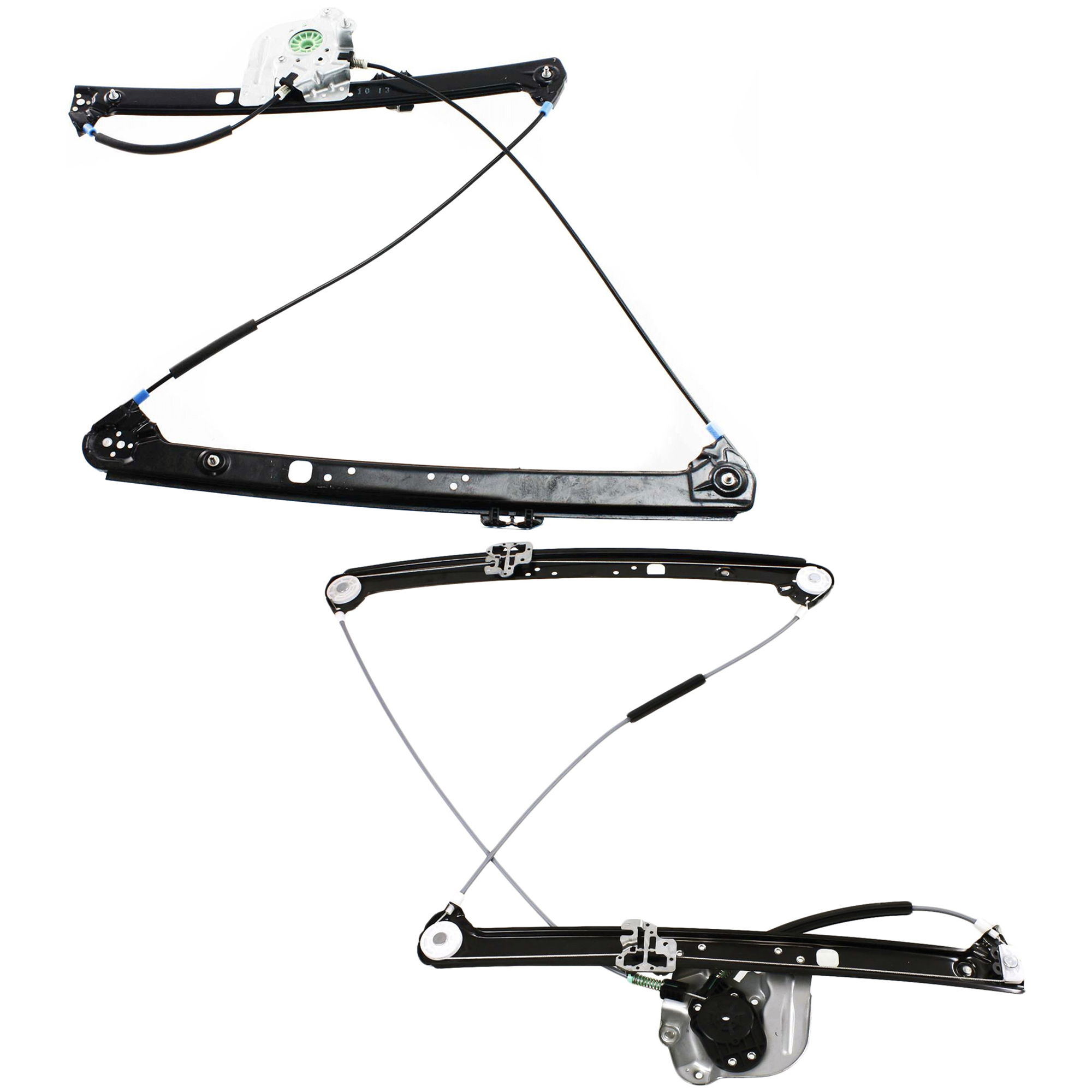 AM X5-00-06 FRONT WINDOW REGULATOR RH AND LH Power Without Motor SKU SET JB462919 Partslink BM1350104 BM1351104 OEM 51338254911-51338254912