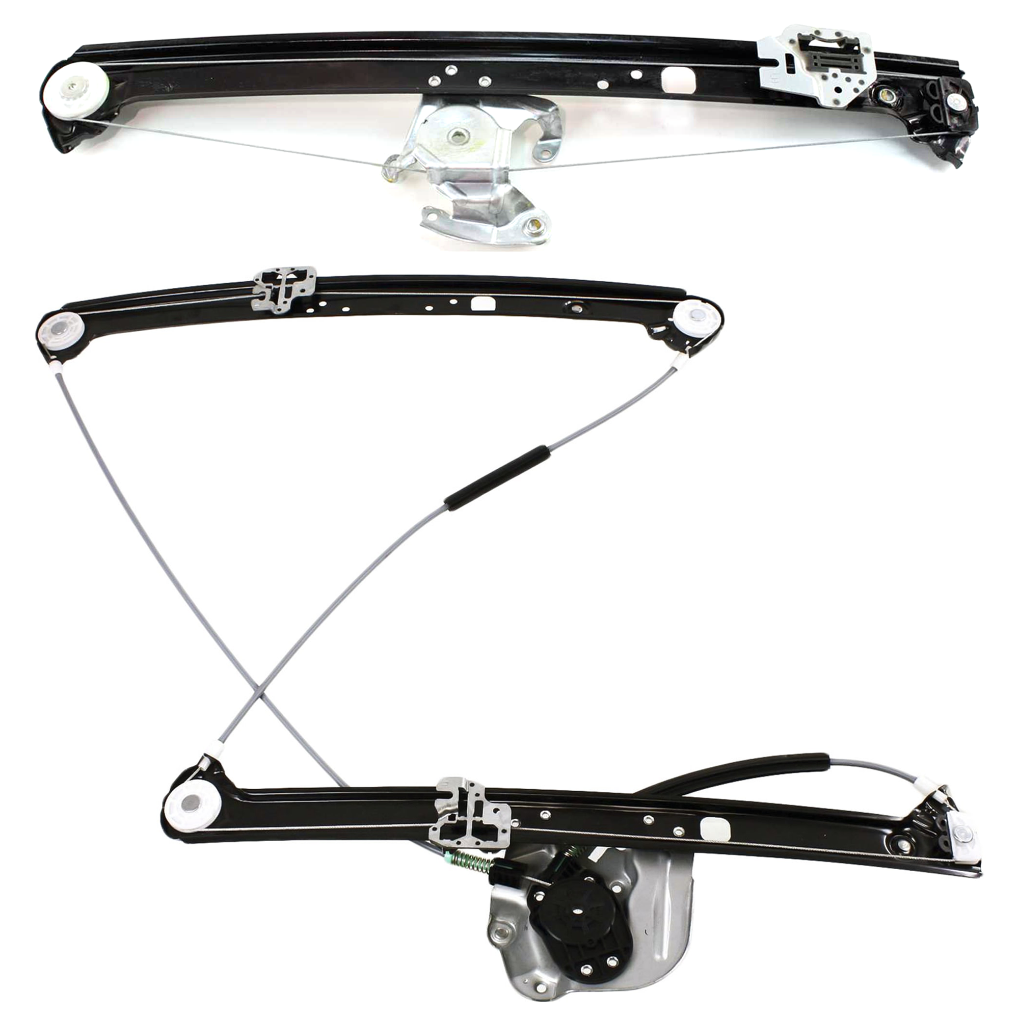 AM X5-00-06 FRONT AND REAR WINDOW REGULATOR LH Power w o Motor SKU SET JB462920-2L Partslink BM1350104 BM1550103 OEM 51338254911-51357125059