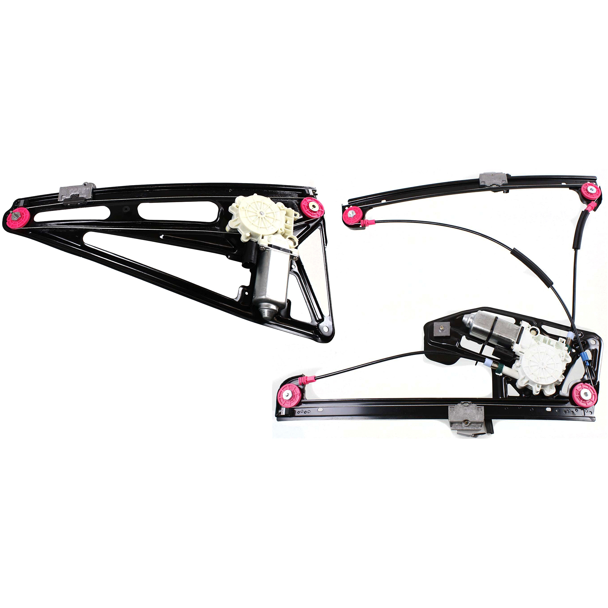 AM 7 SERIES 95-01 FRONT AND REAR WINDOW REGULATOR RH Power w Motor SKU SET JB462923-2R Partslink BM1351106 BM1551104 OEM 51338205634-51358125204