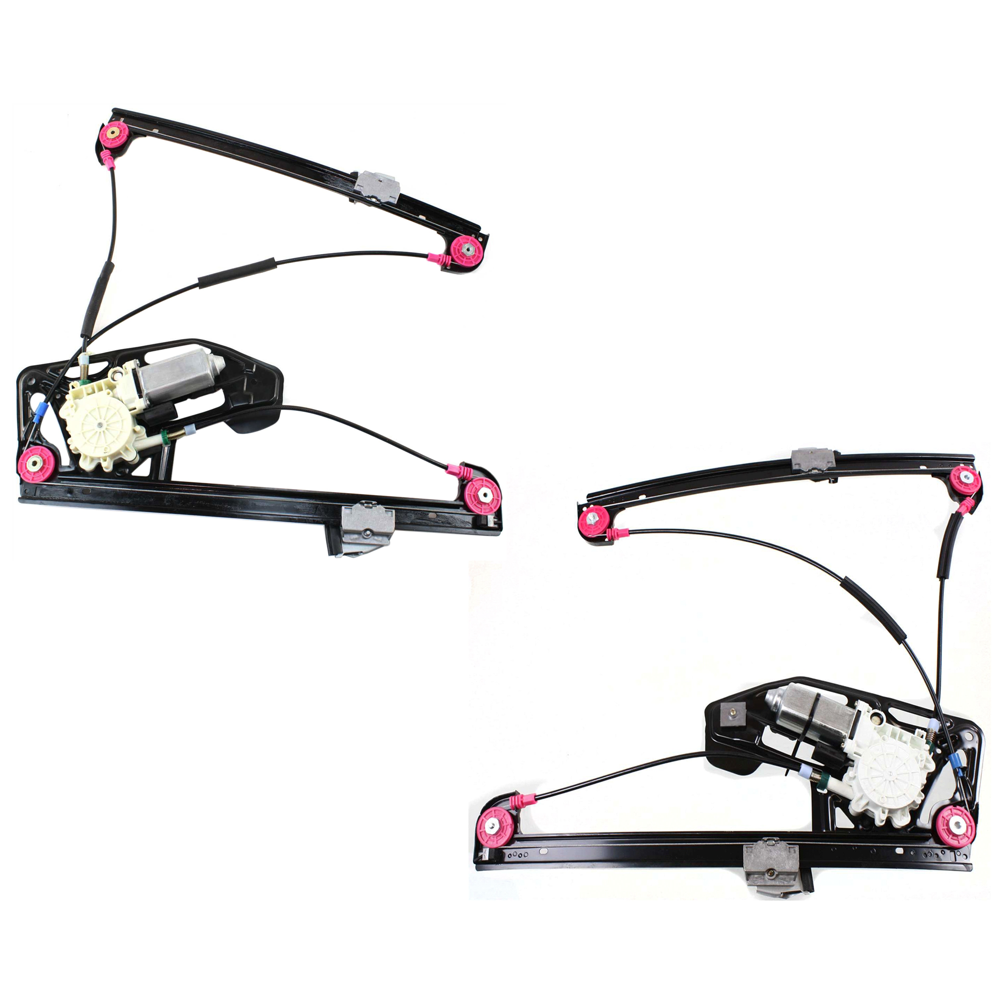 AM 7 SERIES 95-01 FRONT WINDOW REGULATOR RH AND LH Power With Motor SKU SET JB462923 Partslink BM1350106 BM1351106 OEM 5-133-820-563-351-330-000-000