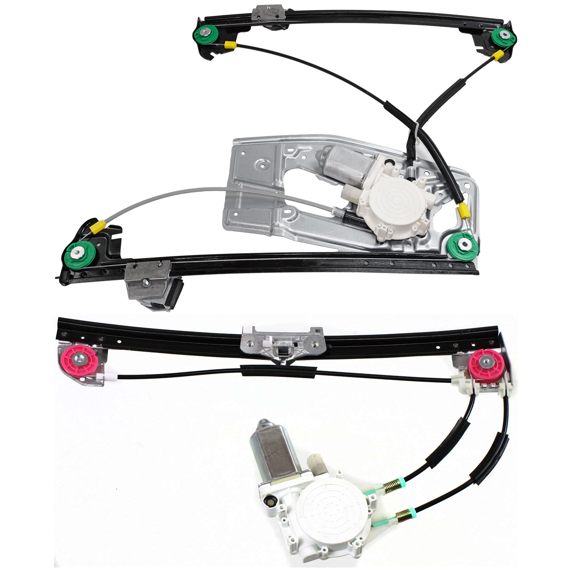 AM 5 SERIES 97-99 FRONT AND REAR WINDOW REGULATOR RH Power w Motor SKU SET JB462927-2R Partslink BM1351117 BM1551112 OEM 51338252394 PFM 51358159836 PF