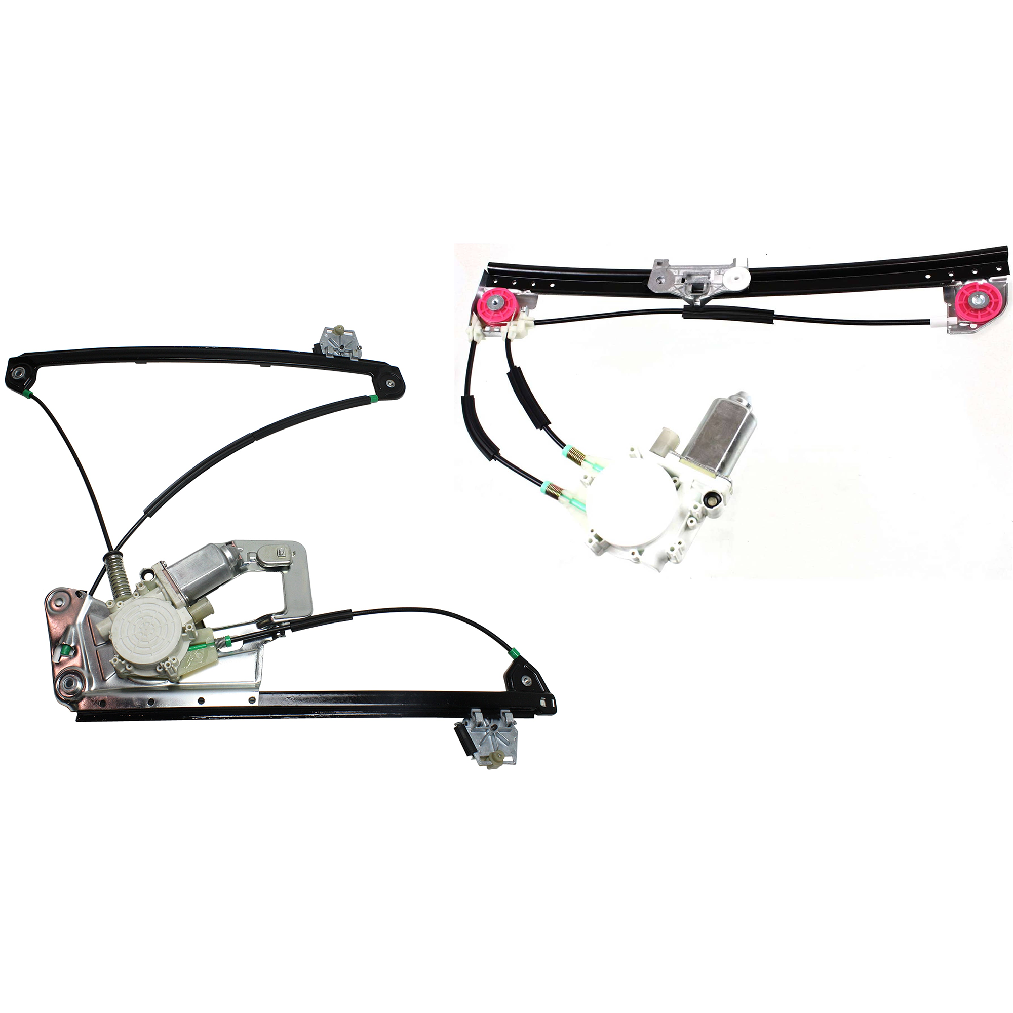 AM 5 SERIES 97-99 FRONT AND REAR WINDOW REGULATOR LH Power w Motor SKU SET JB462928-2L Partslink BM1350117 BM1550112 OEM 51338252393 PFM 51358159835 PF