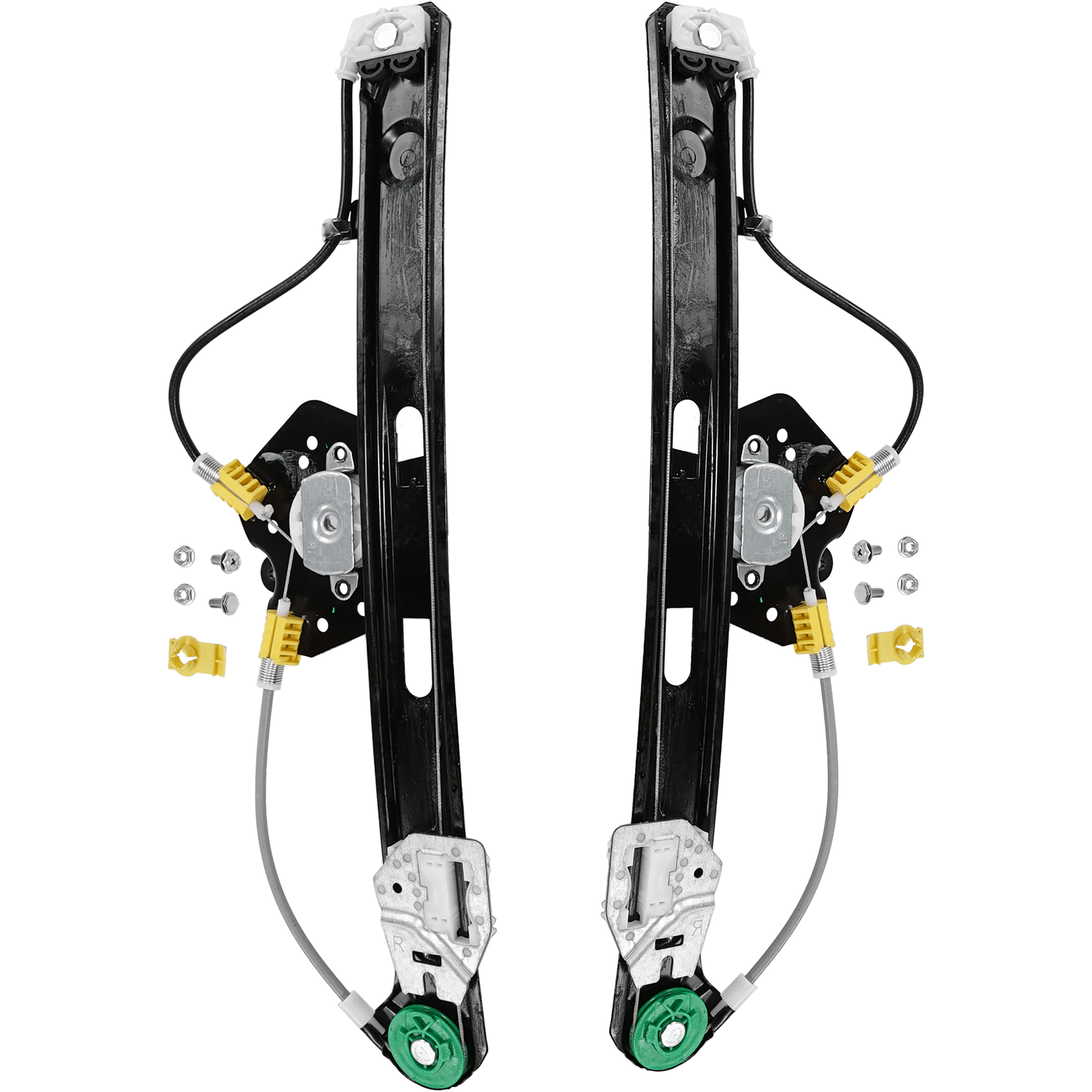 AM 3 SERIES 99-05 REAR WINDOW REGULATOR RH AND LH Power w o Motor Sedan Wagon SKU SET JB491703 Partslink BM1550101 BM1551101 OEM 51358212099-51358212100