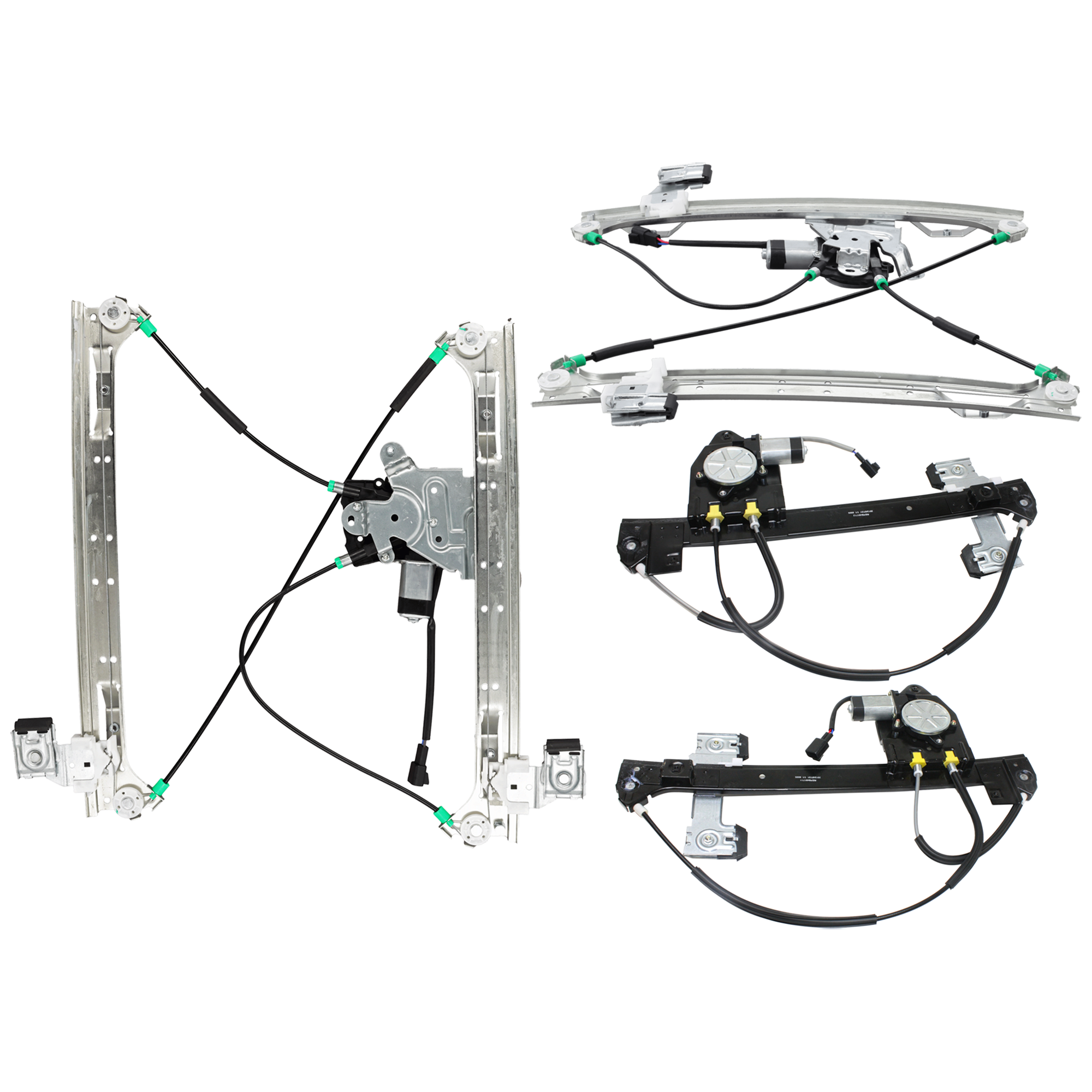 AM TRAILBLAZER 02-09 FRONT AND REAR WINDOW REGULATOR RH AND LH SKU SET JB491711-4 Partslink GM1350145 GM1351145 GM1550109 GM1551109 OEM 15893782-15893783-19301969-819