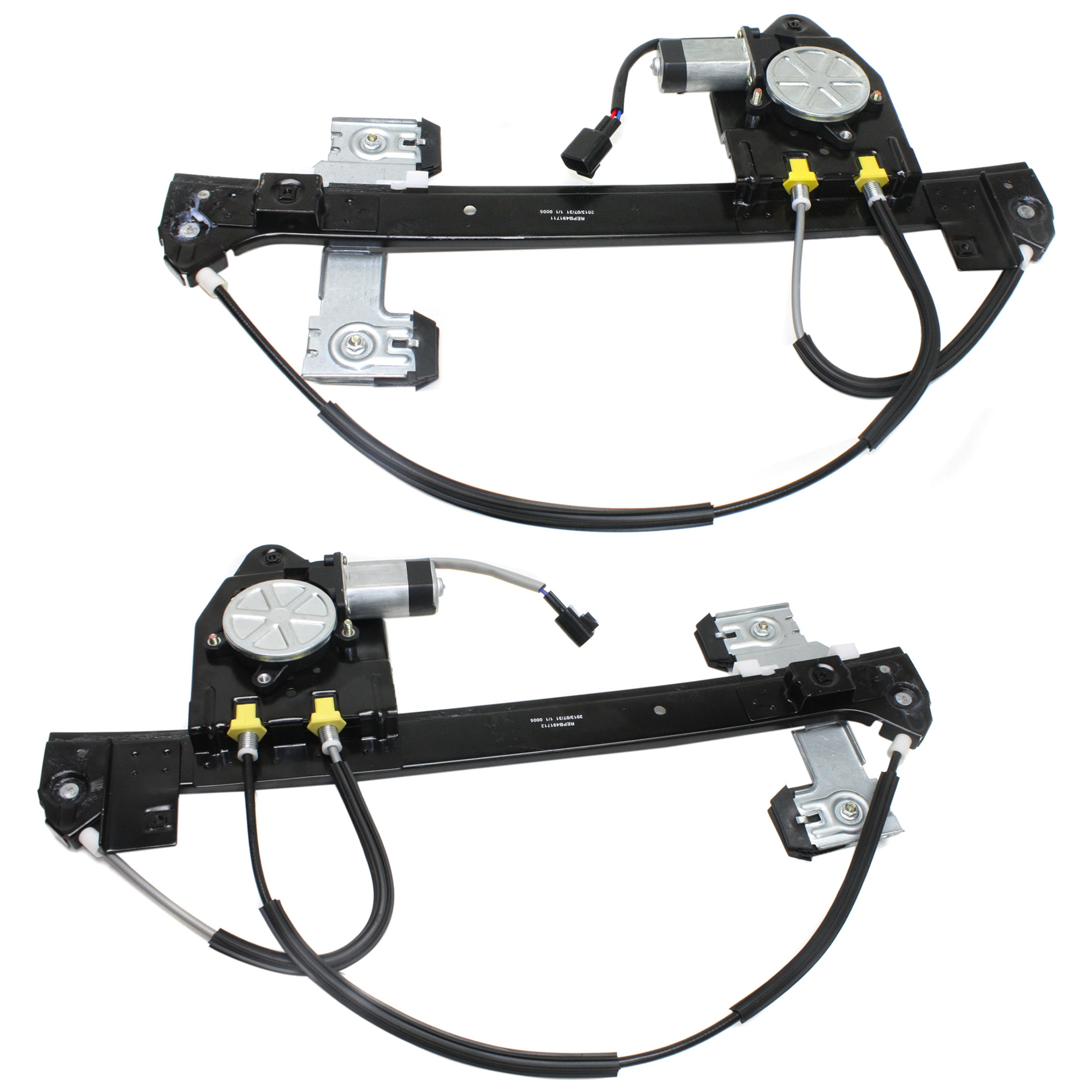 AM ENVOY TRAILBLAZER 02-09 REAR WINDOW REGULATOR RH AND LH Set of 2 SKU SET JB491711 Partslink GM1550109 GM1551109 OEM 15893782-15893783