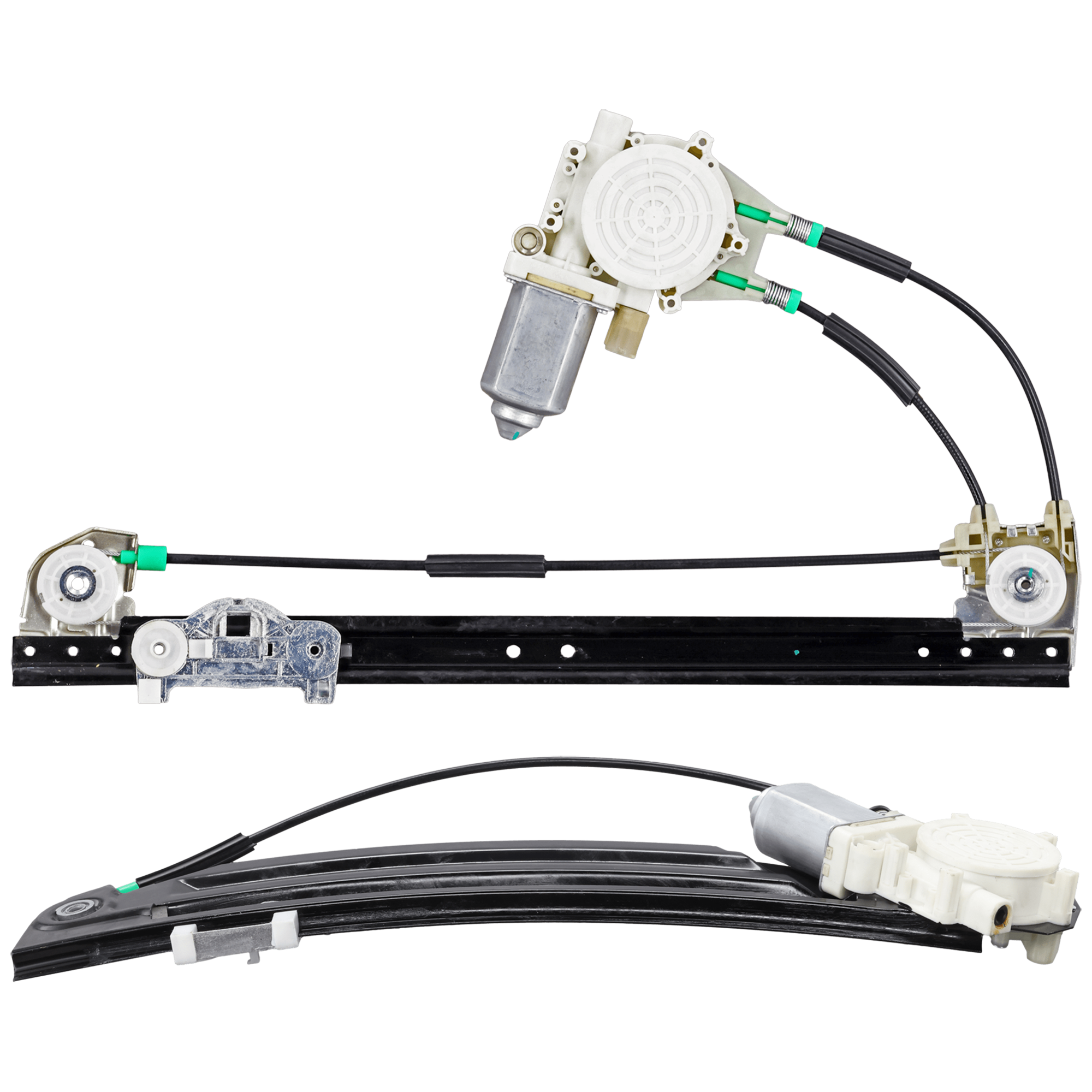 AM 528I 97-99 REAR WINDOW REGULATOR RH AND LH Power w Motor To 3-99 SKU SET JB491715 A Partslink BM1550112 OEM 51358159835 PFM WLA2119 WL4423