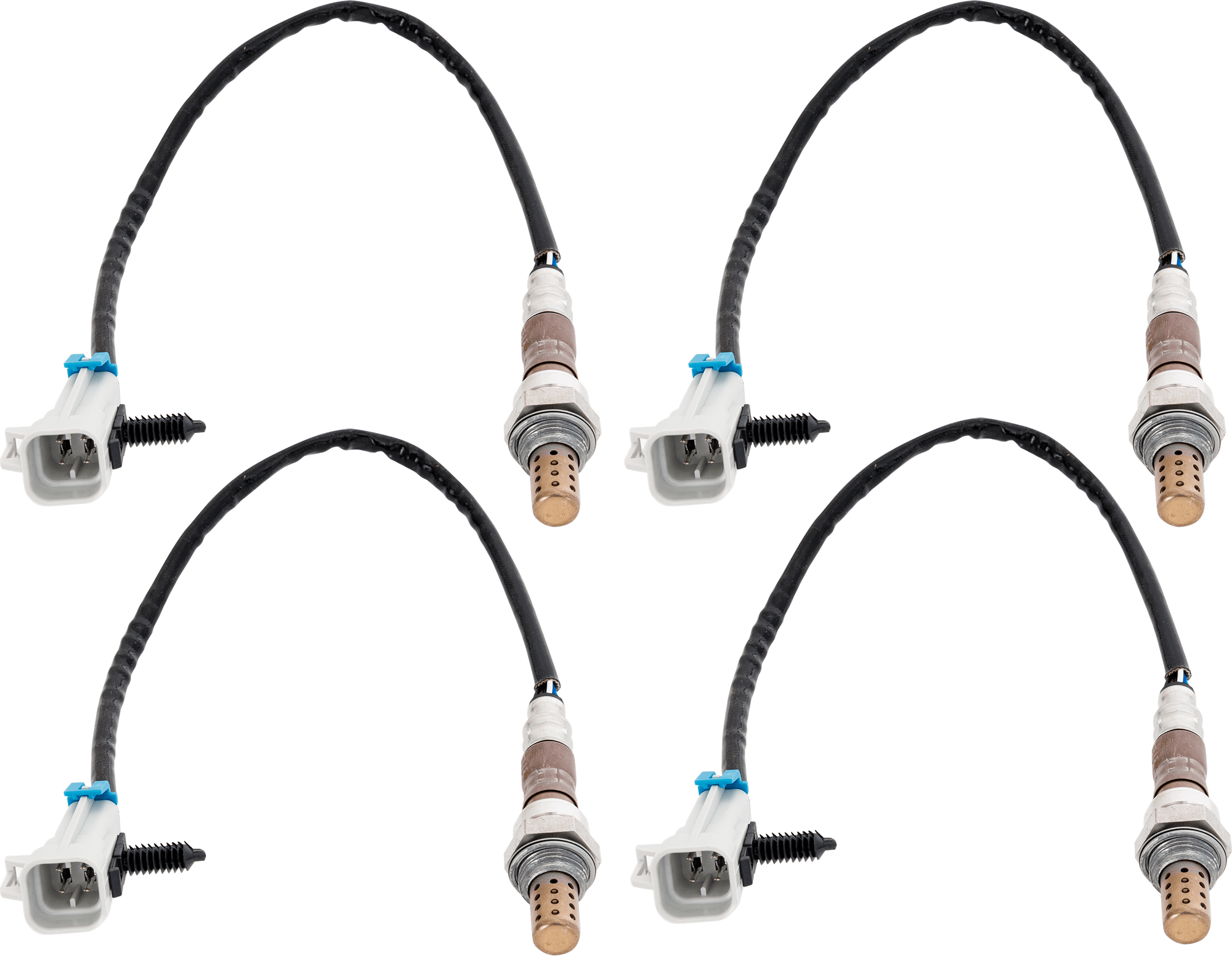AM SIERRA SILVERADO 1500-03-05 OXYGEN SENSOR Before and After Catalytic Converter RH and LH Set of 4 Heated 4 Wire Threaded in type SKU SET JB960901-4