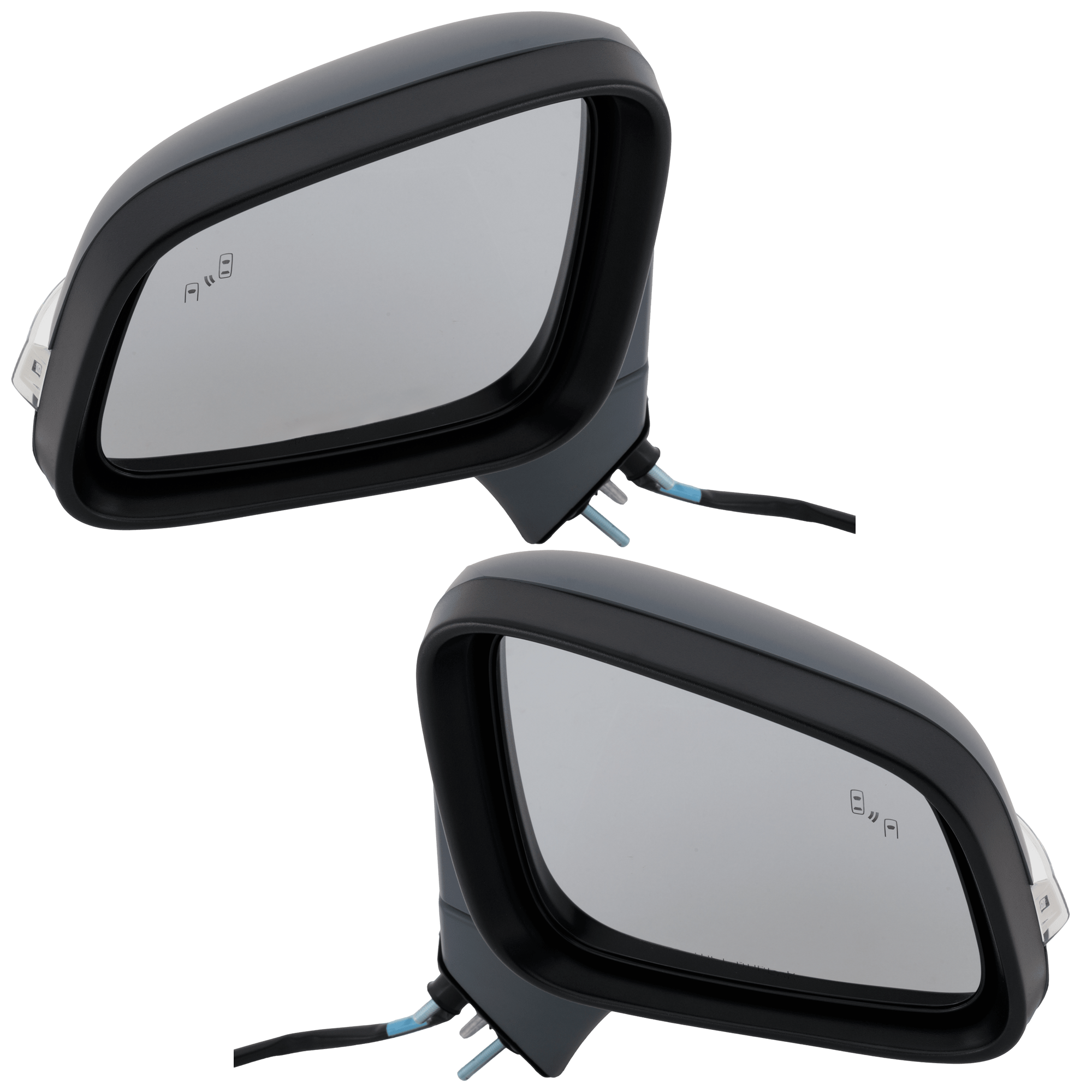 AM ENCORE 14-16 MIRROR RH AND LH Power Manual Folding Non Heated Paintable w Blind Spot Detection Signal Light No Auto dimming Puddle Light Memory SKU SET JBK61ER S Partslink GM1320554 GM1321554 OEM 95373938-95373948