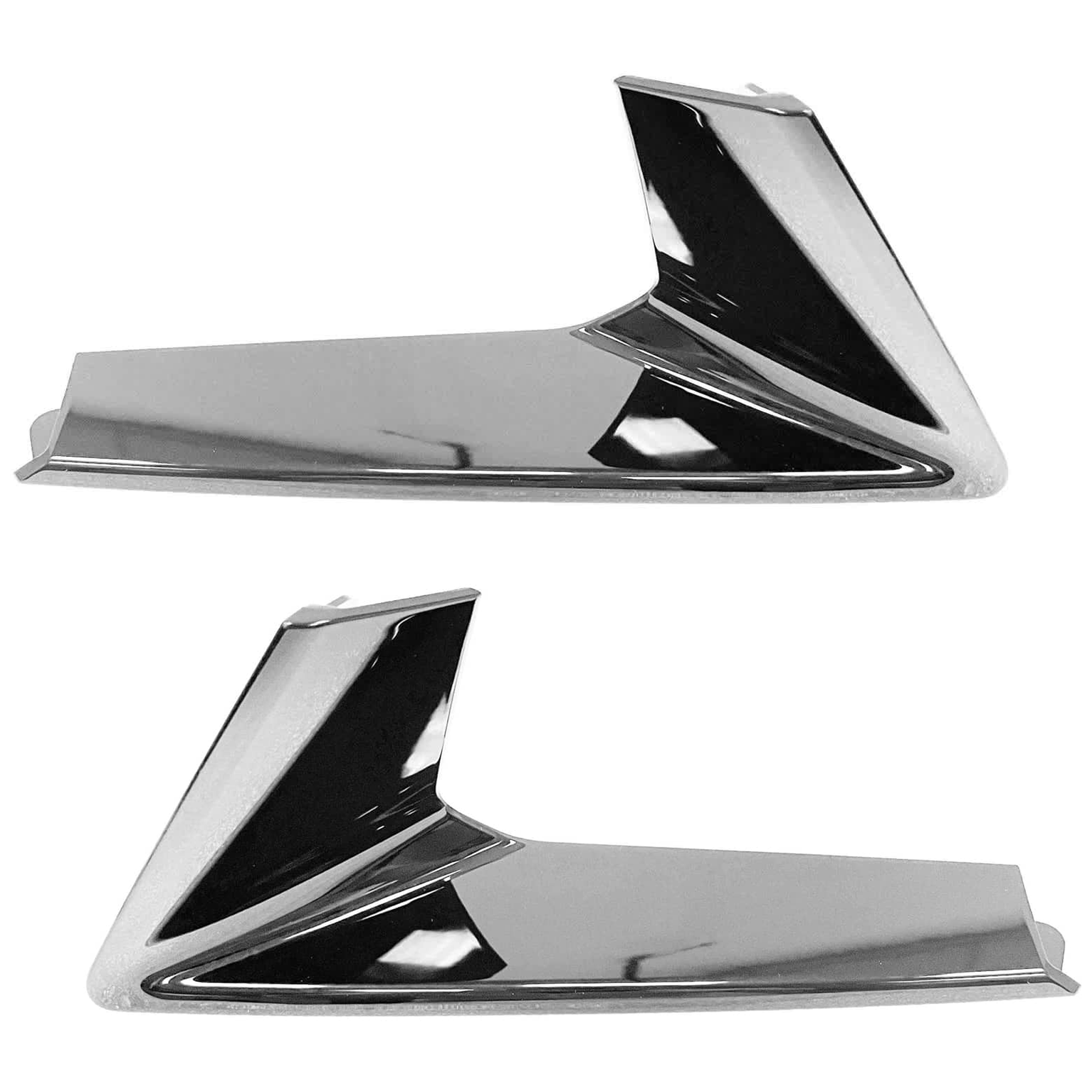 AM CAMARO 16-24 FRONT BUMPER MOLDING RH AND LH Lower Grille Insert Chrome SKU SET JC01590003 Partslink GM1046139 GM1047139 OEM 84112291-84112292