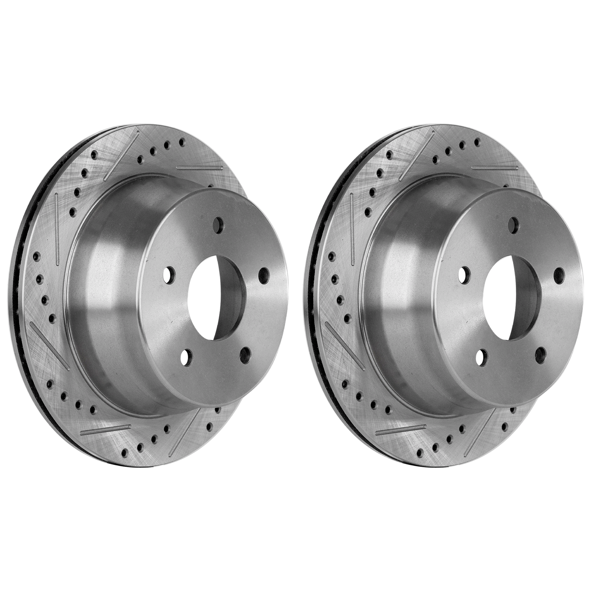 AM BLAZER JIMMY 97-05 S10-98-04 SONOMA 98-03 BRAVADA 97-01 REAR BRAKE DISC RH AND LH Performance Rotor Drilled and Slotted SKU SET JC27110009DRS2 OEM 19924-55038-56707-65990-101705