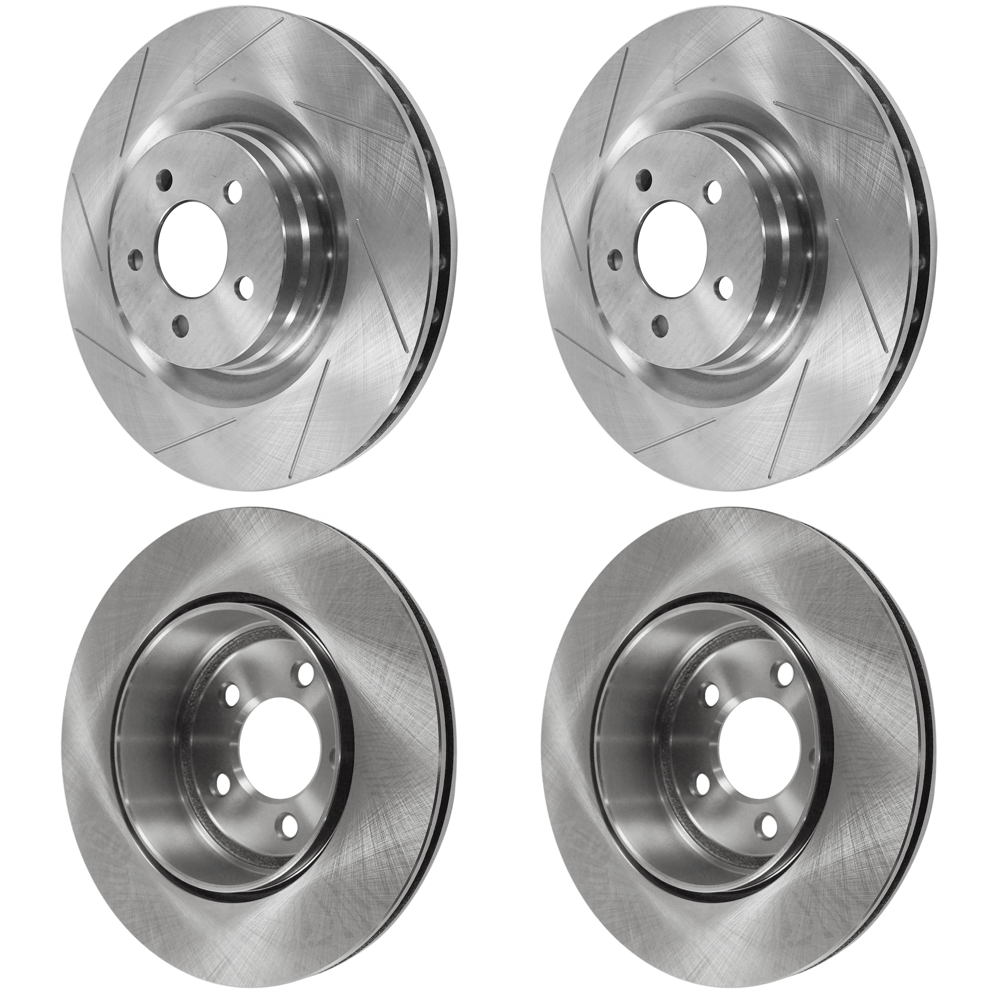 AM CHRYSLER 300-17-20 CHARGER 15-16 FRONT AND REAR BRAKE DISC RH AND LH 4 Wheel Set Plain Surface Vented 5 Lugs SKU SET JC27110033-4 OEM 43149-53029-53053-900426-60039