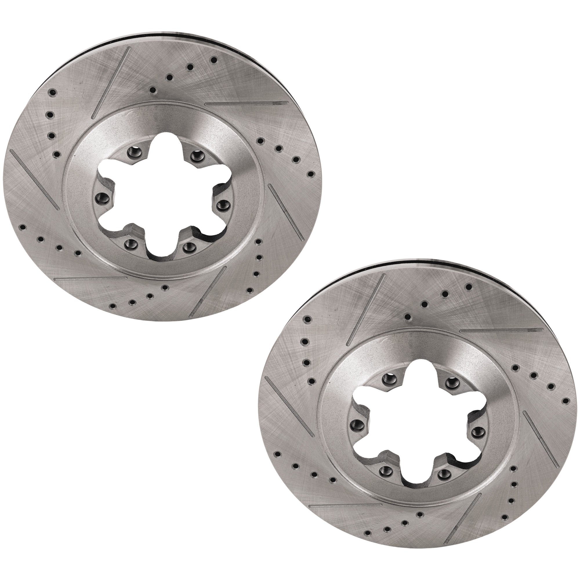 AM COLORADO CANYON 09-12 FRONT BRAKE DISC RH AND LH Drilled and Slotted SKU SET JC27110036DRS2 OEM 41244-55162-850093-900634-6004