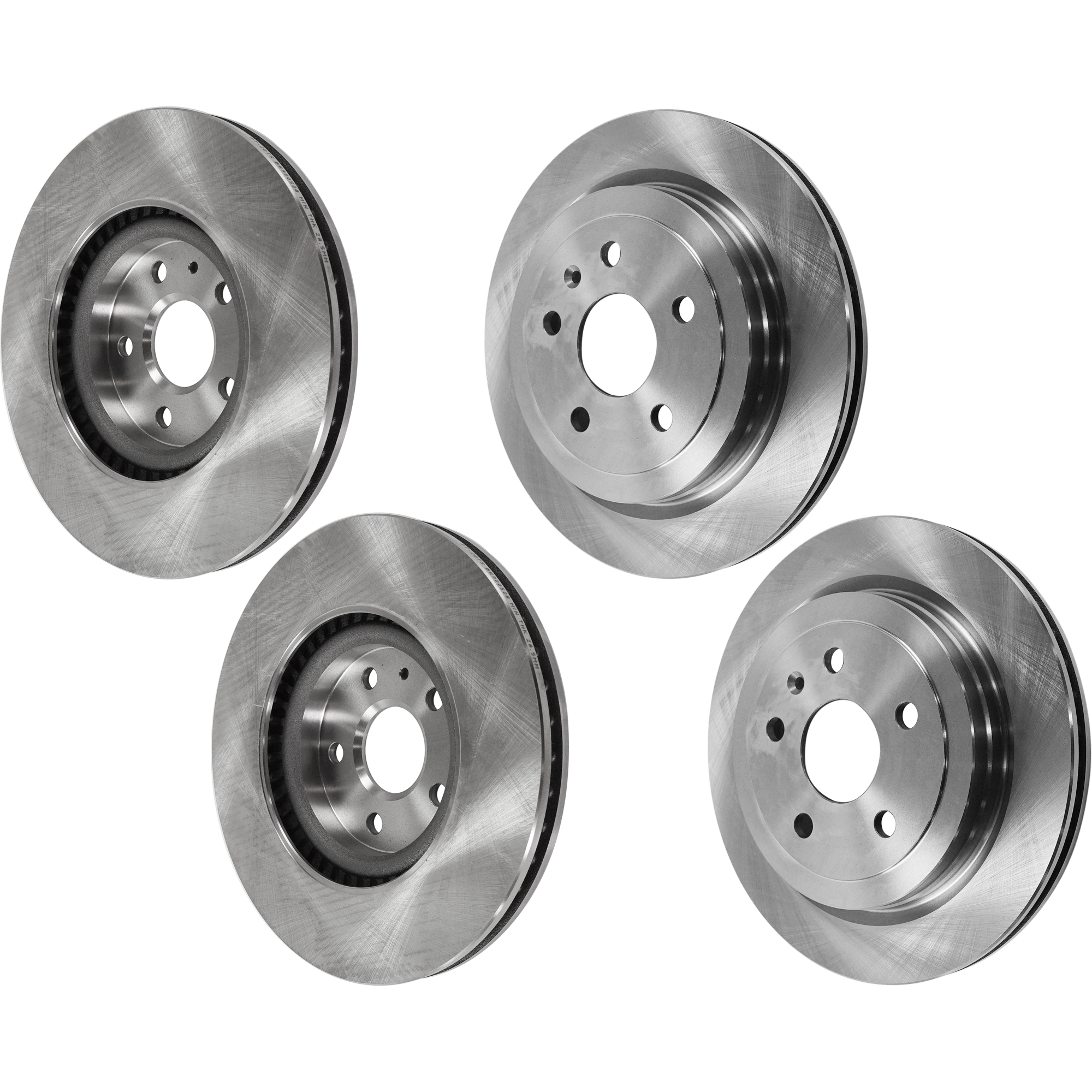 AM CTS 08-14 FRONT AND REAR BRAKE DISC RH AND LH 4 Wheel Set Plain Surface SKU SET JC27110054-4 D OEM 41237-55171-72038-493955-85013