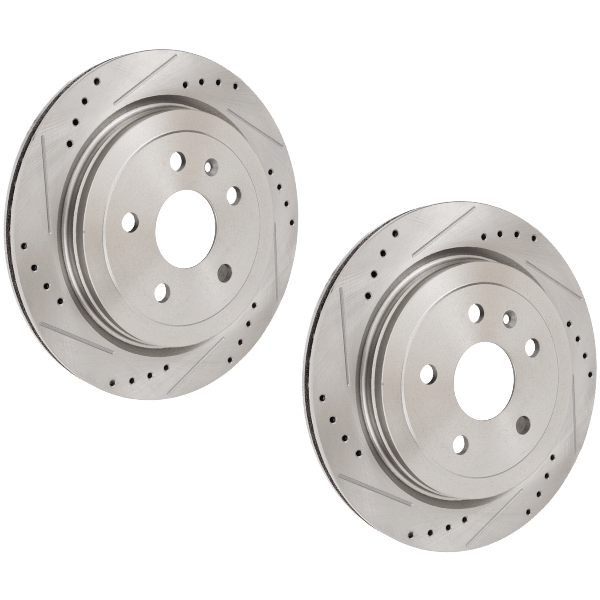 AM CTS 08-17 CAMARO 10-15 REAR BRAKE DISC RH AND LH Cross drilled and Slotted SKU SET JC27110057DRS2 OEM 41237-55171-72038-493955-85013