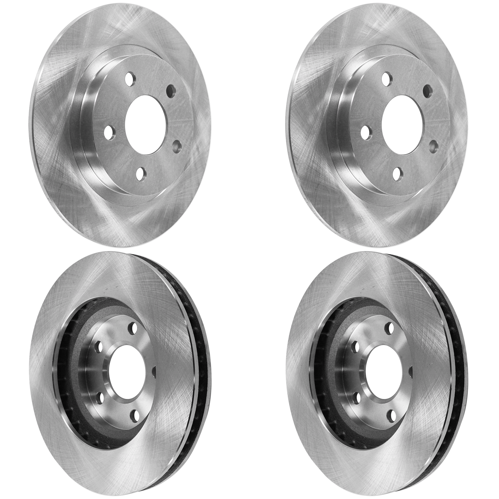 AM BONNEVILLE 00-05 PARK AVENUE 03-05 FRONT AND REAR BRAKE DISC 4 Wheel Set Plain Surface Vented 5 Lugs SKU SET JC27110064-4 C OEM 18021015-18023592