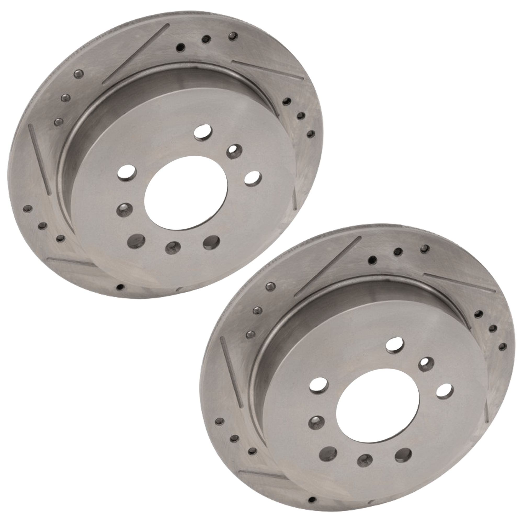 AM MONTE CARLO 06-07 IMPALA 06-10 REAR BRAKE DISC RH AND LH Cross drilled and Slotted SKU SET JC27110071DRS2 OEM 55125-145628-493745-580401-900
