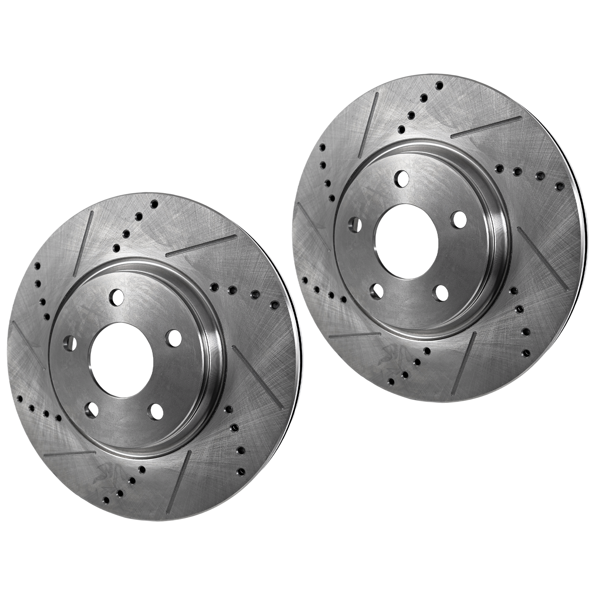 AM COBALT 05-08 MALIBU 04-12 FRONT BRAKE DISC RH AND LH Drilled and Slotted SKU SET JC27110079DRS2 OEM 55093-60366-145528-493455-5801
