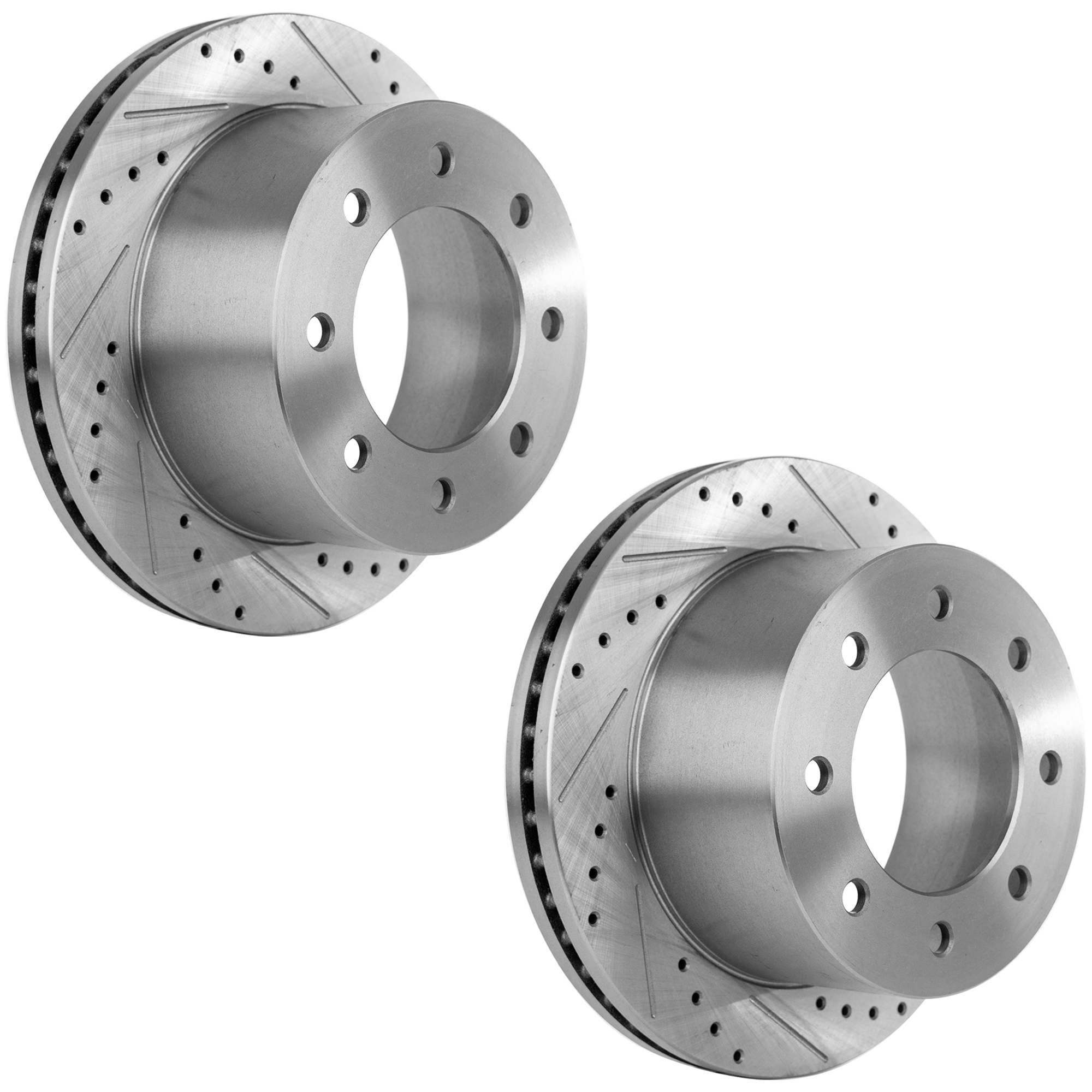 AM SILVERADO 3500 HD SIERRA 3500 HD 11-19 REAR BRAKE DISC RH AND LH Performance Rotor Drilled and Slotted Dual Rear Wheel DRW SKU SET JC27110094DRS2 OEM 41270-55194-850229-901030-1216