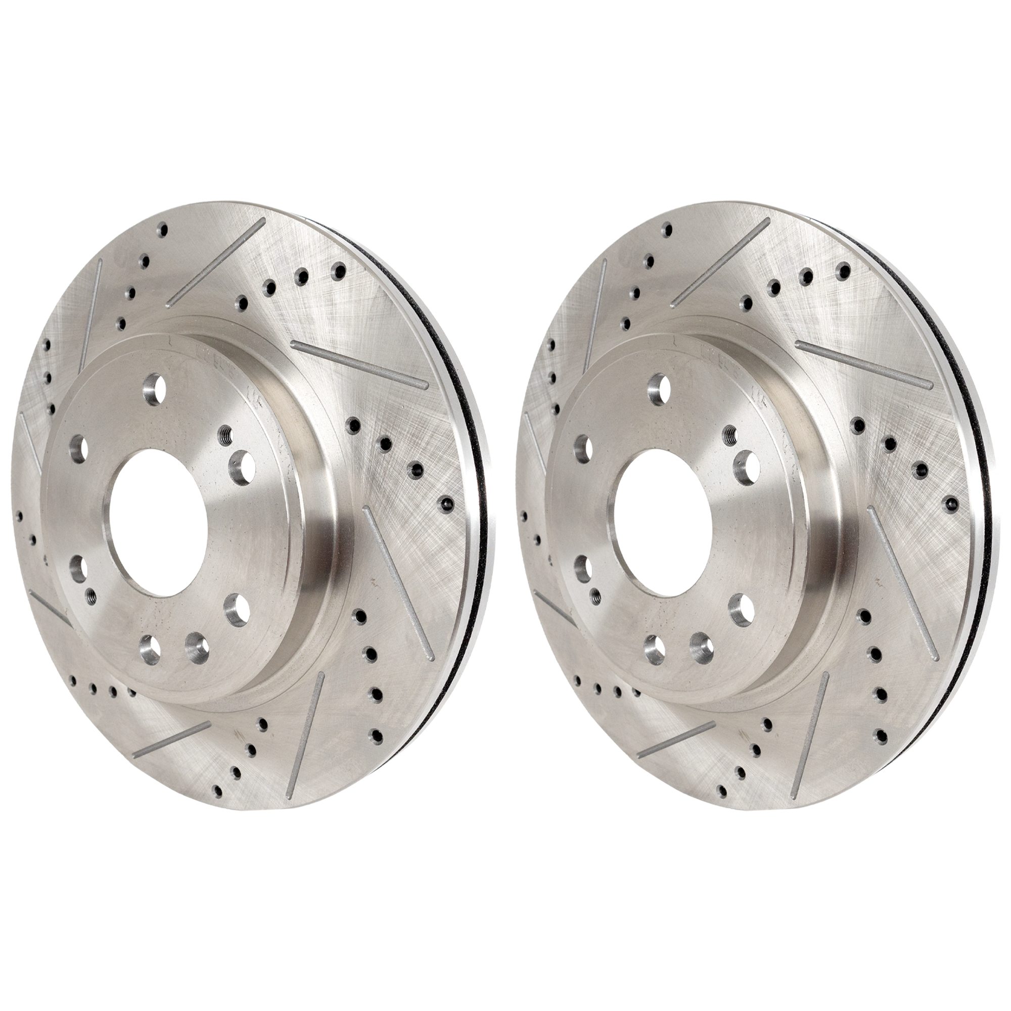 AM SILVERADO SIERRA 1500-05-19 FRONT BRAKE DISC RH AND LH Drilled and Slotted 6 Lugs Performance Rotor SKU SET JC27110095DRS2 OEM 41252-55097-55170-72043-145582