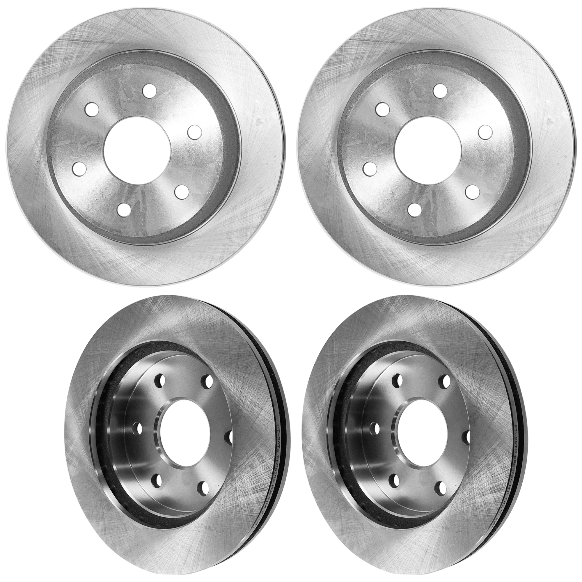 AM SILVERADO 1500-01-05 EXPRESS 1500-03-08 FRONT AND REAR BRAKE DISC 4 Wheel Set SKU SET JC27110096-4 B OEM 15065077-25757802-15712802-157