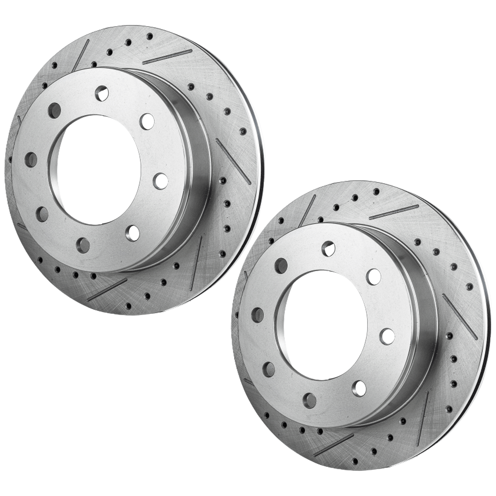 AM SILVERADO SIERRA 99-07 EXPRESS SAVANA VAN 03-21 REAR BRAKE DISC RH AND LH Performance Rotor Drilled and Slotted SKU SET JC27110099DRS2 OEM 19326-41243-55057-55120-56830