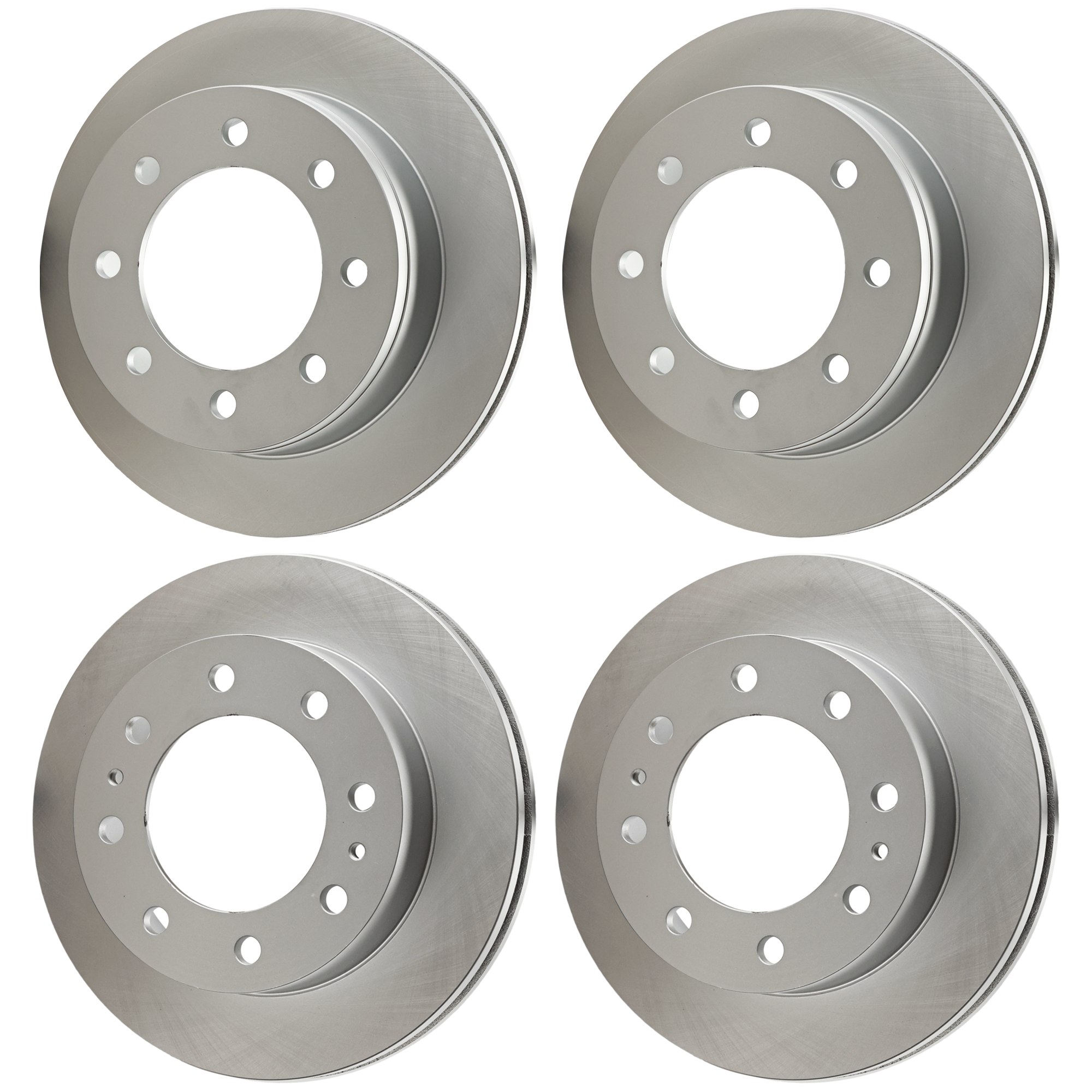AM SILVERADO SIERRA 2500 HD 01-10 FRONT AND REAR BRAKE DISC 4 Wheel Set Plain Surface SKU SET JC27110101G 4 A