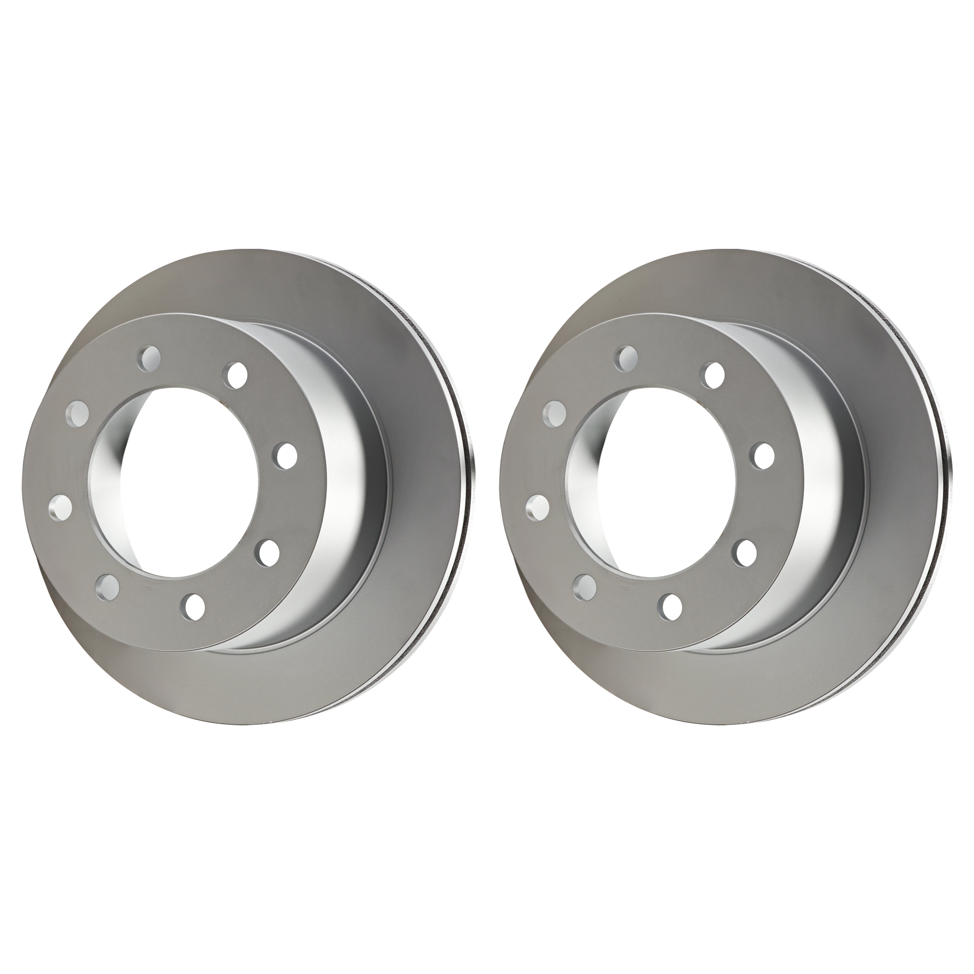AM SILVERADO 3500 SIERRA 3500-01-10 REAR BRAKE DISC RH AND LH Plain Surface G Coated Cast Iron Solid 8 Lugs SKU SET JC27110102G 2 OEM 15769474 PFM