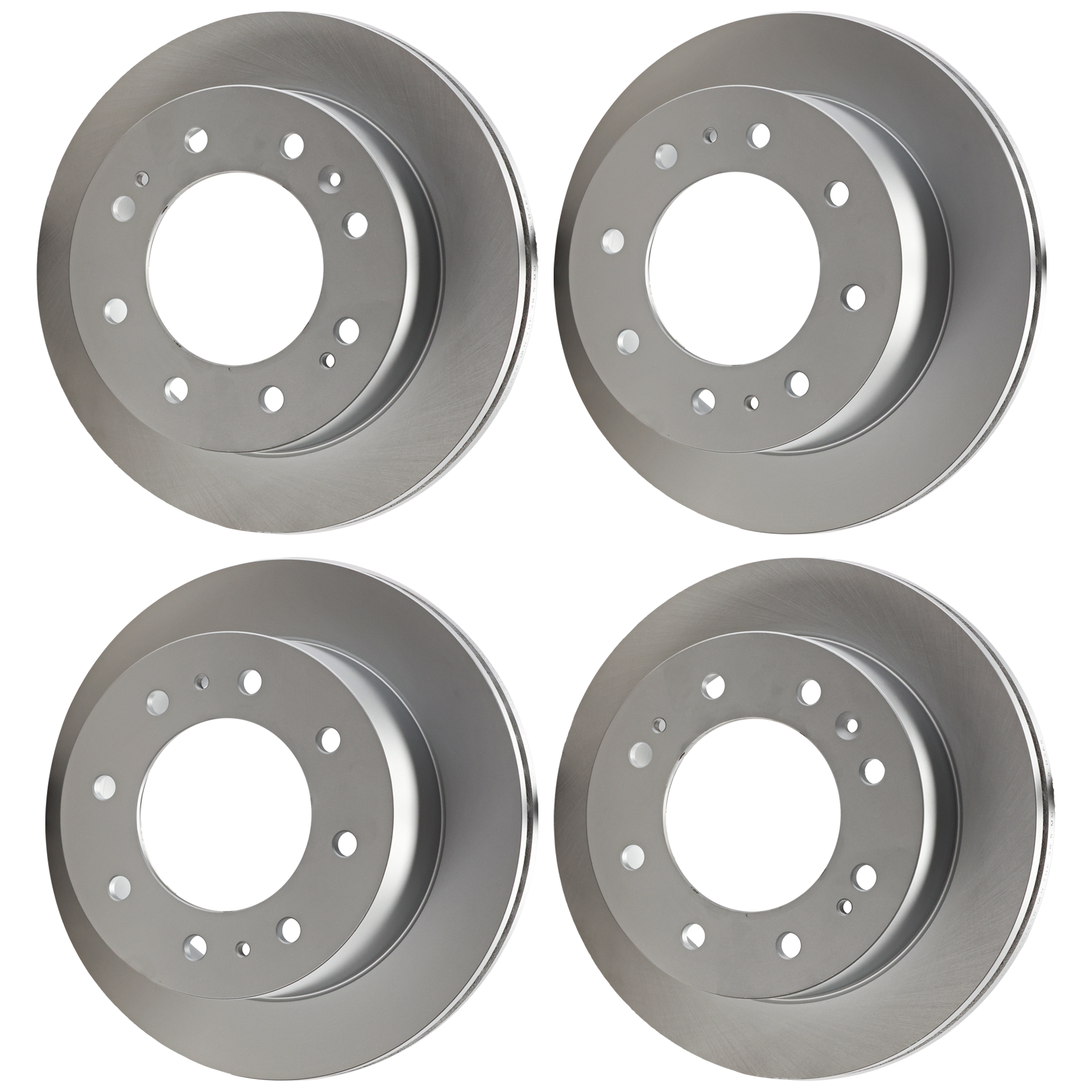 AM SILVERADO SIERRA 2500 HD 11-23 FRONT AND REAR BRAKE DISC 4 Wheel Set Plain Surface SKU SET JC27110103G 4