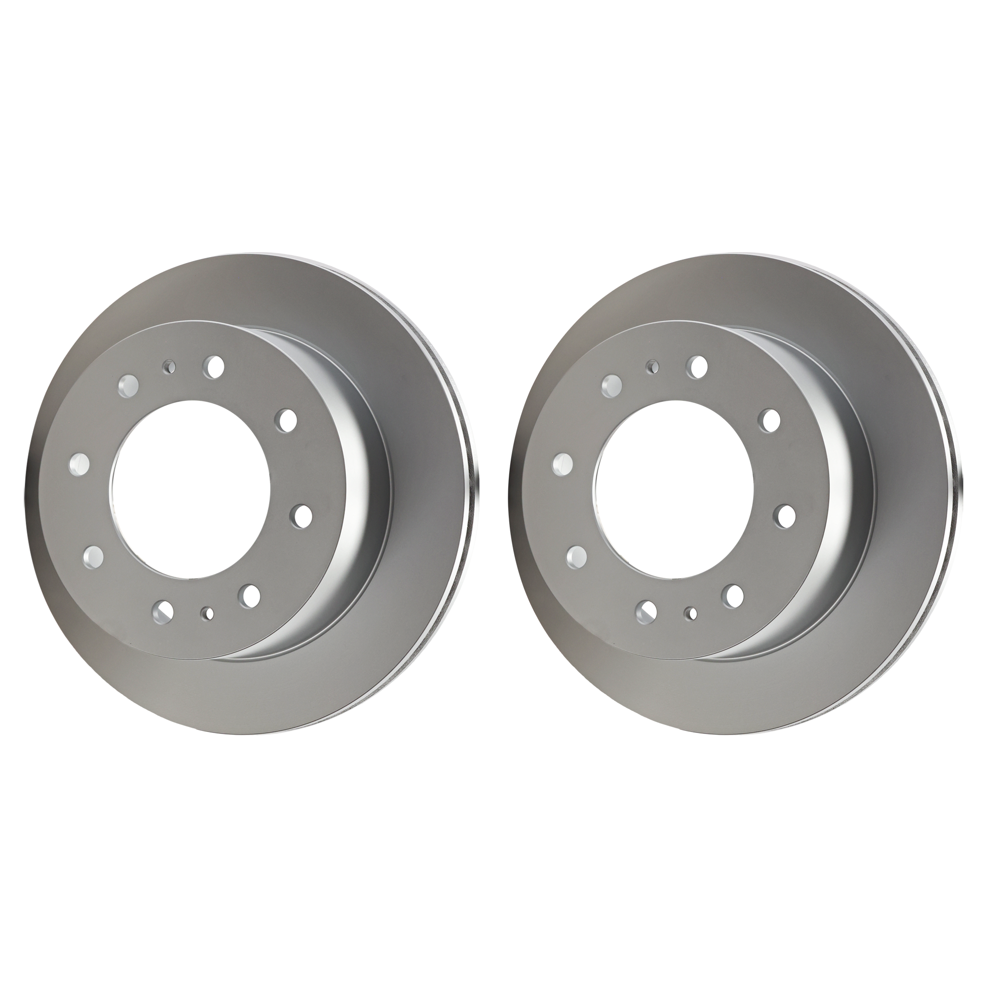 AM SILVERADO 2500 HD SIERRA 2500 HD 11-23 REAR BRAKE DISC RH AND LH Plain Surface G Coated Cast Iron Vented 8 Lugs SKU SET JC27110104G 2 OEM 25807301 PFM