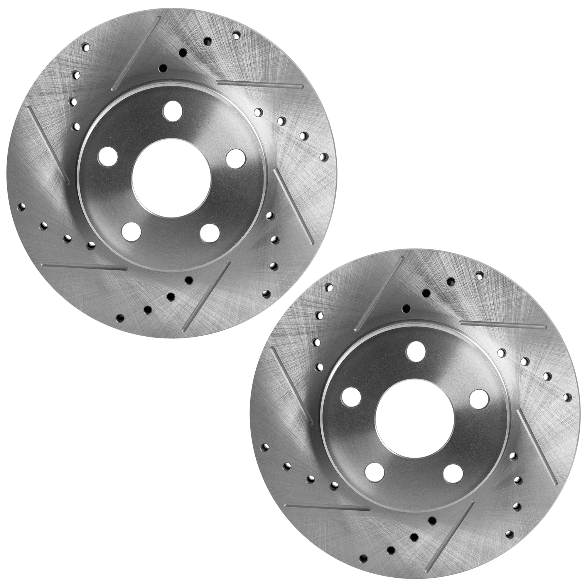 AM SKYLARK 90-98 CAVALIER 92-05 FRONT BRAKE DISC Drilled and Slotted SKU SET JC27110105DRS2 OEM 477-5580-19815-27029-56140-651