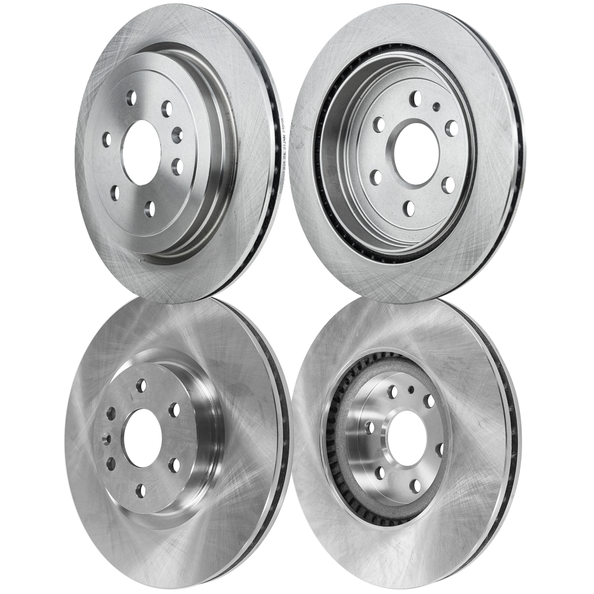 AM 9-4X 11-11 SRX 10-16 FRONT AND REAR BRAKE DISC 4 Wheel Set SKU SET JC27110108-4 OEM 13501317-13501318