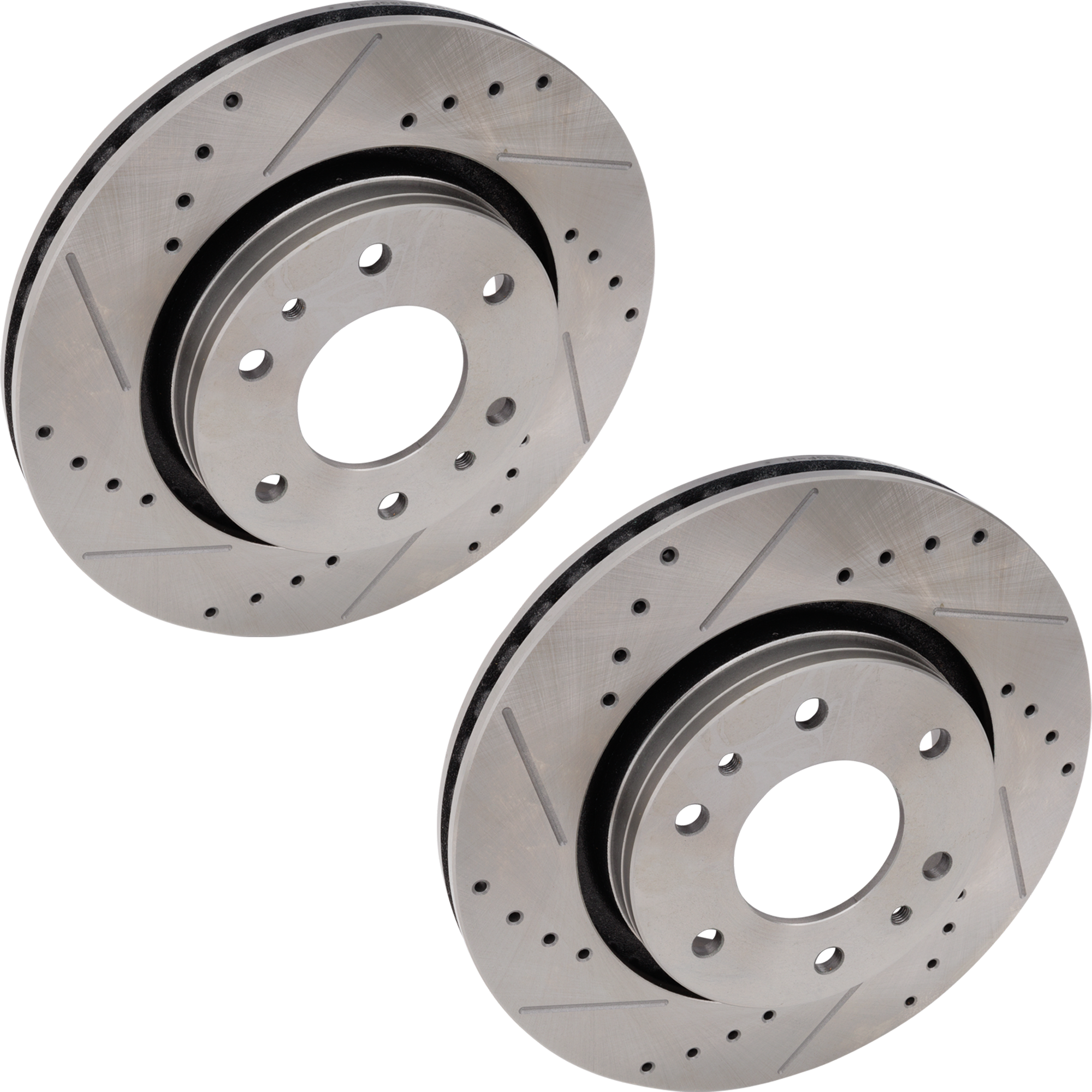 AM TRAILBLAZER ENVOY 06-09 FRONT BRAKE DISC RH AND LH Cross drilled and Slotted SKU SET JC27110120DRS2 OEM 55112-60048052-55112G 55112HC