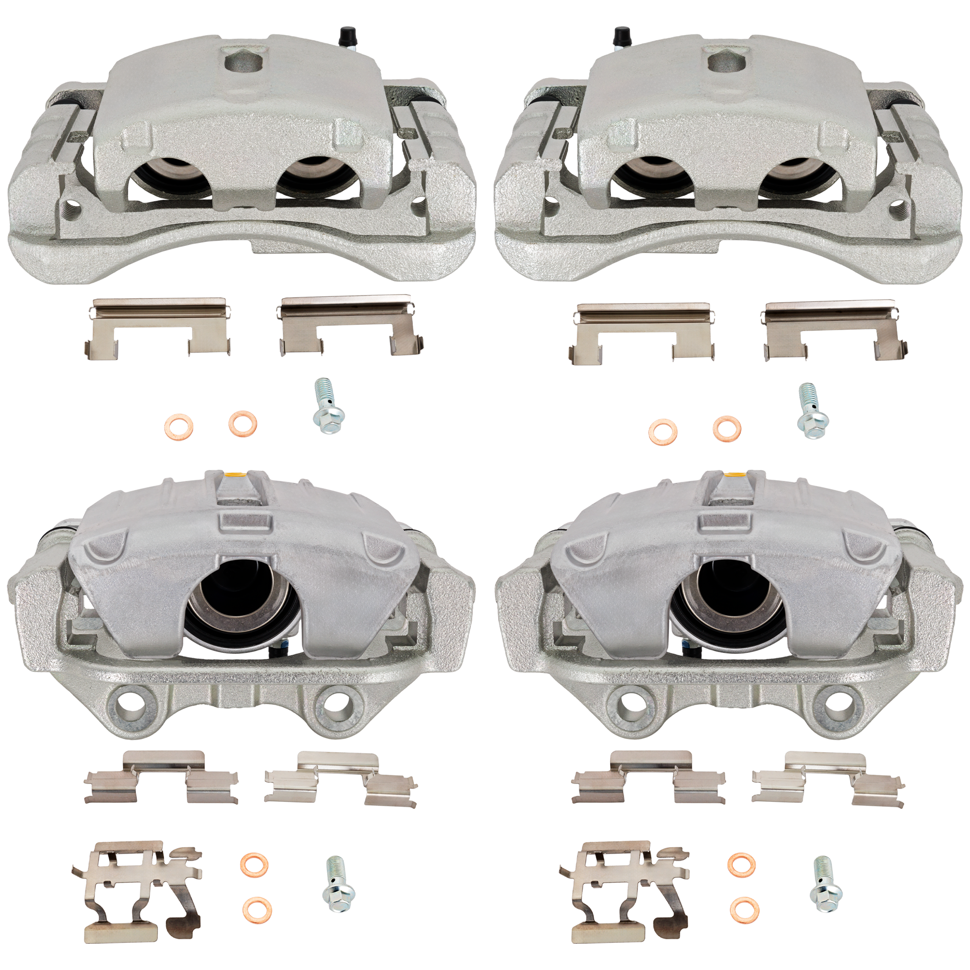 AM SILVERADO SIERRA 1500-99-02 FRONT AND REAR BRAKE KIT WITH CALIPERS 4 Wheel Set Includes 4 Brake Caliper SKU SET JC27150013 A