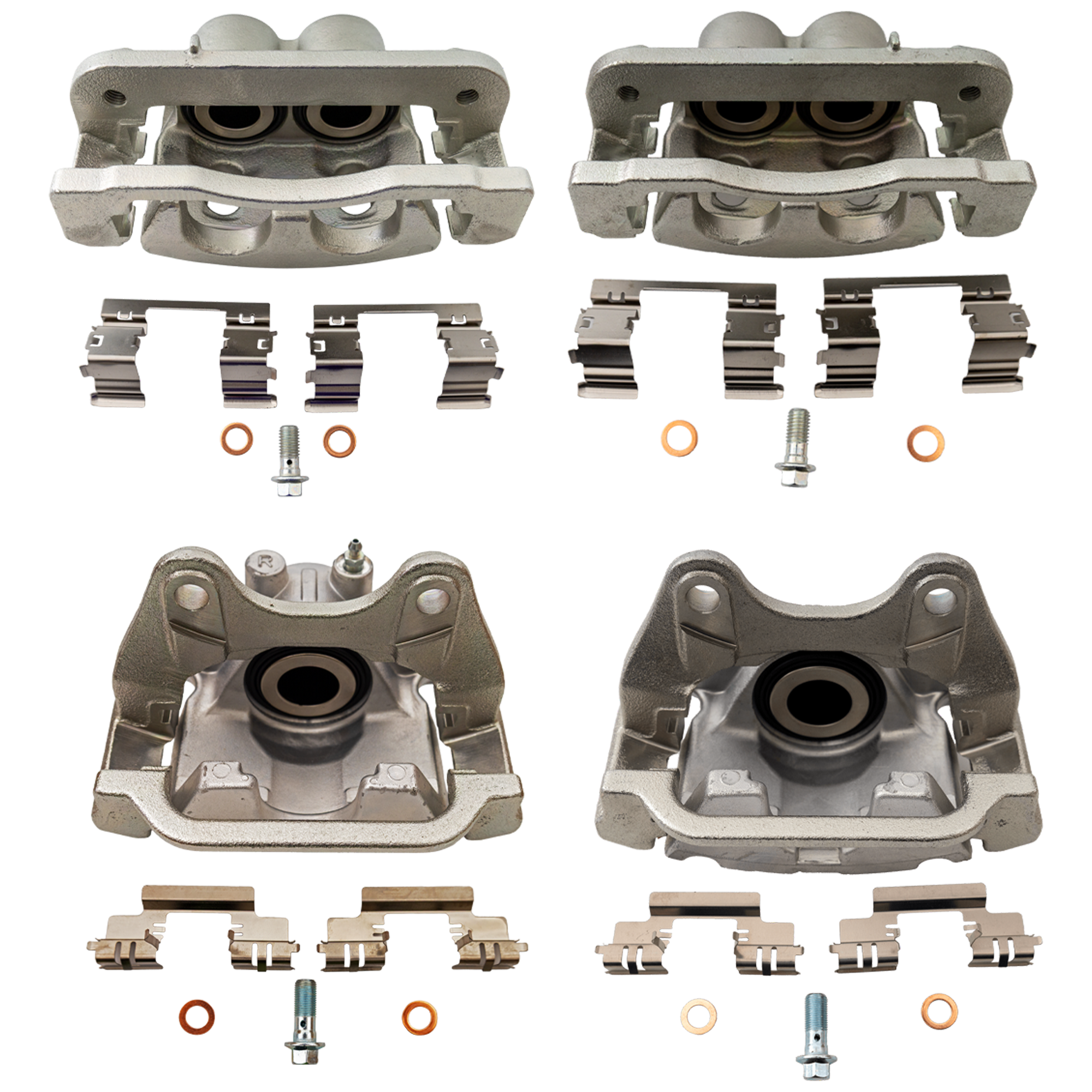 AM TAHOE YUKON 08-20 FRONT AND REAR BRAKE KIT WITH CALIPERS 4 Wheel Set Includes 4 Brake Caliper SKU SET JC27150029 A