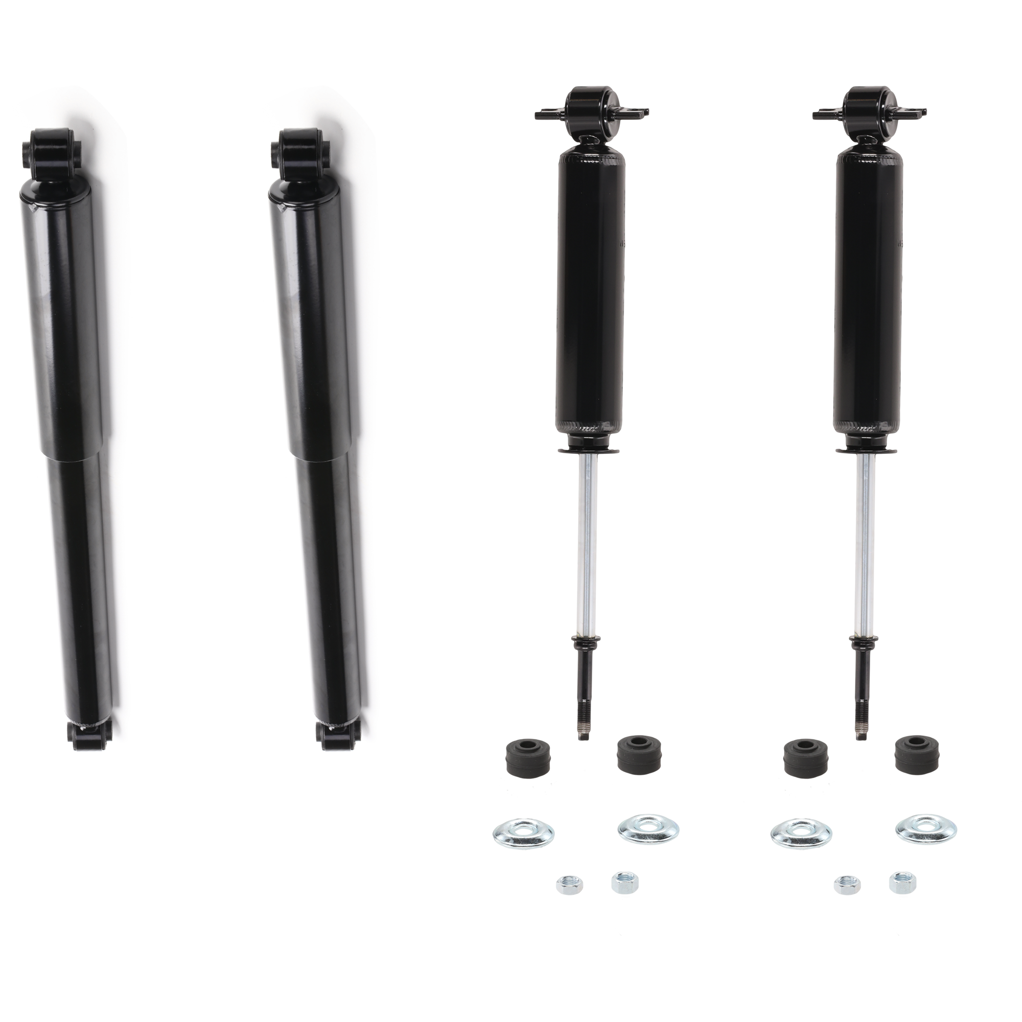 AM ASTRO SAFARI 85-05 FRONT AND REAR SHOCK RH AND LH Gas Charged Twin tube Rear Wheel Drive Set of 4 SKU SET JC280104-4 A OEM 22046455-22046456