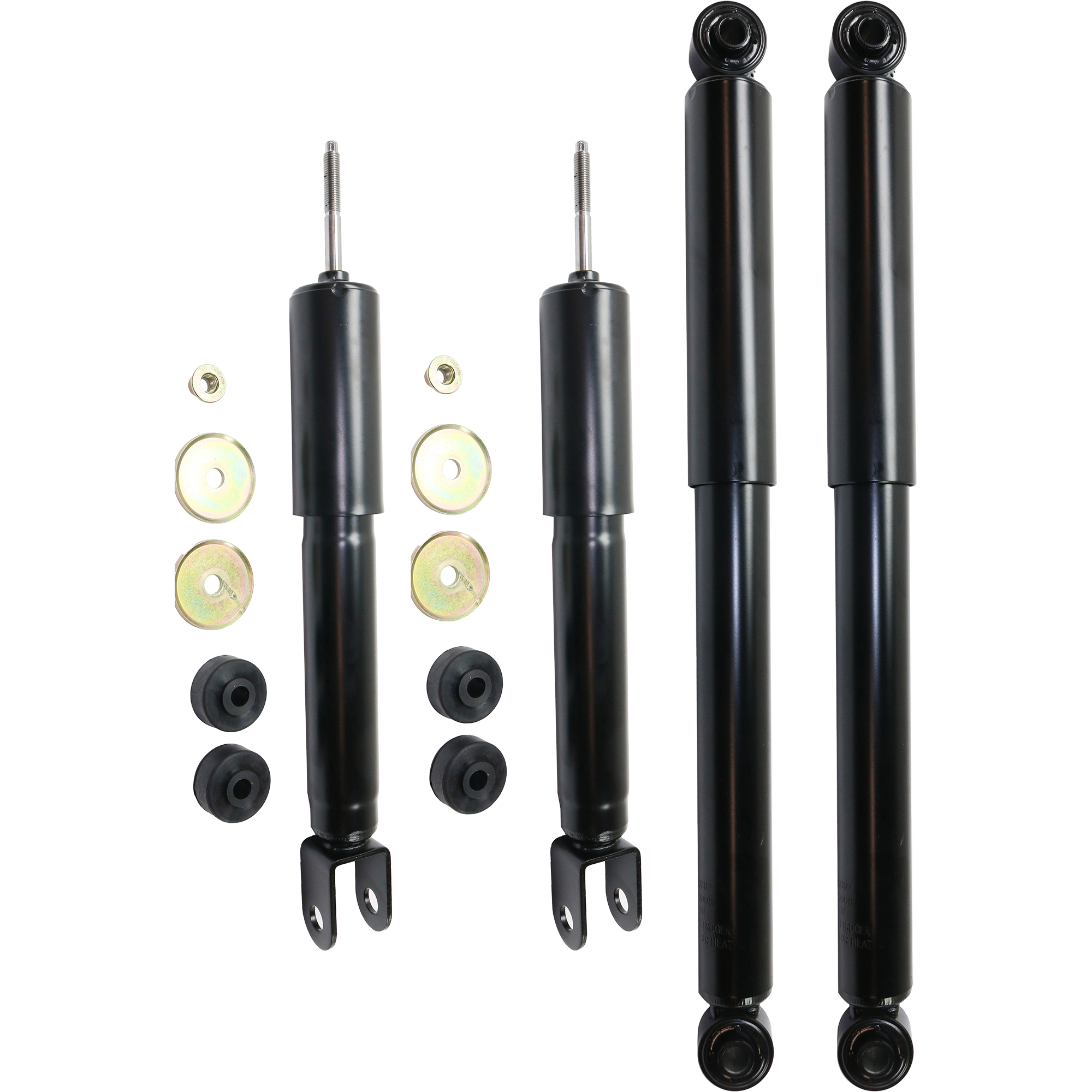 AM TAHOE SUBURBAN 1500-00-06 FRONT AND REAR SHOCK RH AND LH Gas Charged Monotube Includes 2007 Classic model Set of 4 SKU SET JC280302-4 OEM 15852157-15852158-89040177-890