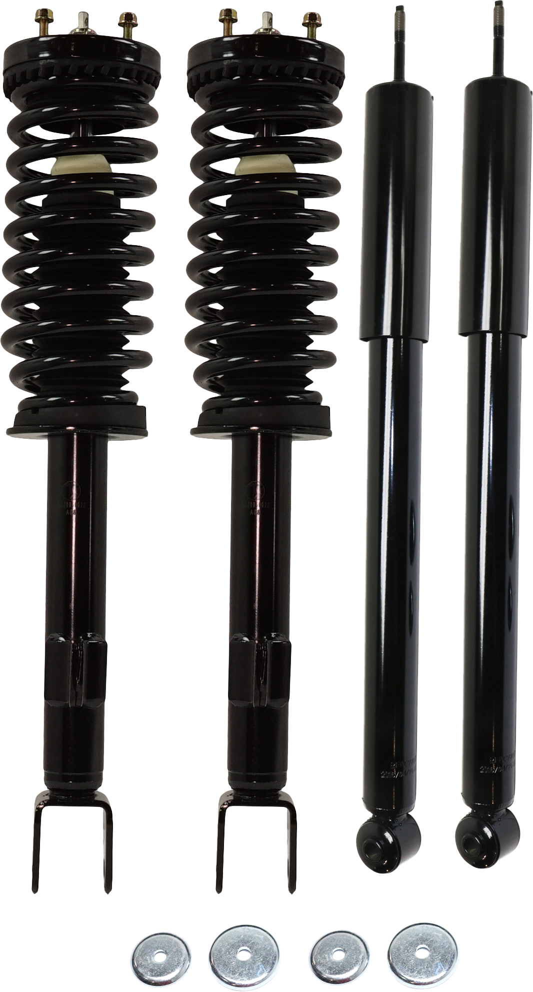 AM CHRYSLER 300-05-10 FRONT AND REAR SHOCK AND FULLY LOADED STRUT RH AND LH Gas Charged Twin tube Set of 4 SKU SET JC28050022-4 OEM 11280-272408-5180998AA 2335778