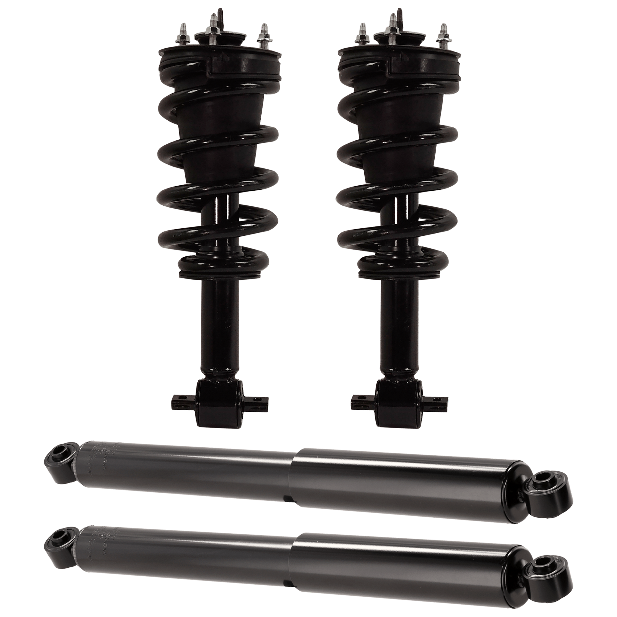 AM SILVERADO 1500 SIERRA 1500-14-18 FRONT AND REAR SHOCK AND FULLY LOADED STRUT RH AND LH Set of 4 SKU SET JC28050035-4 OEM 23338839-23183876-710413-84