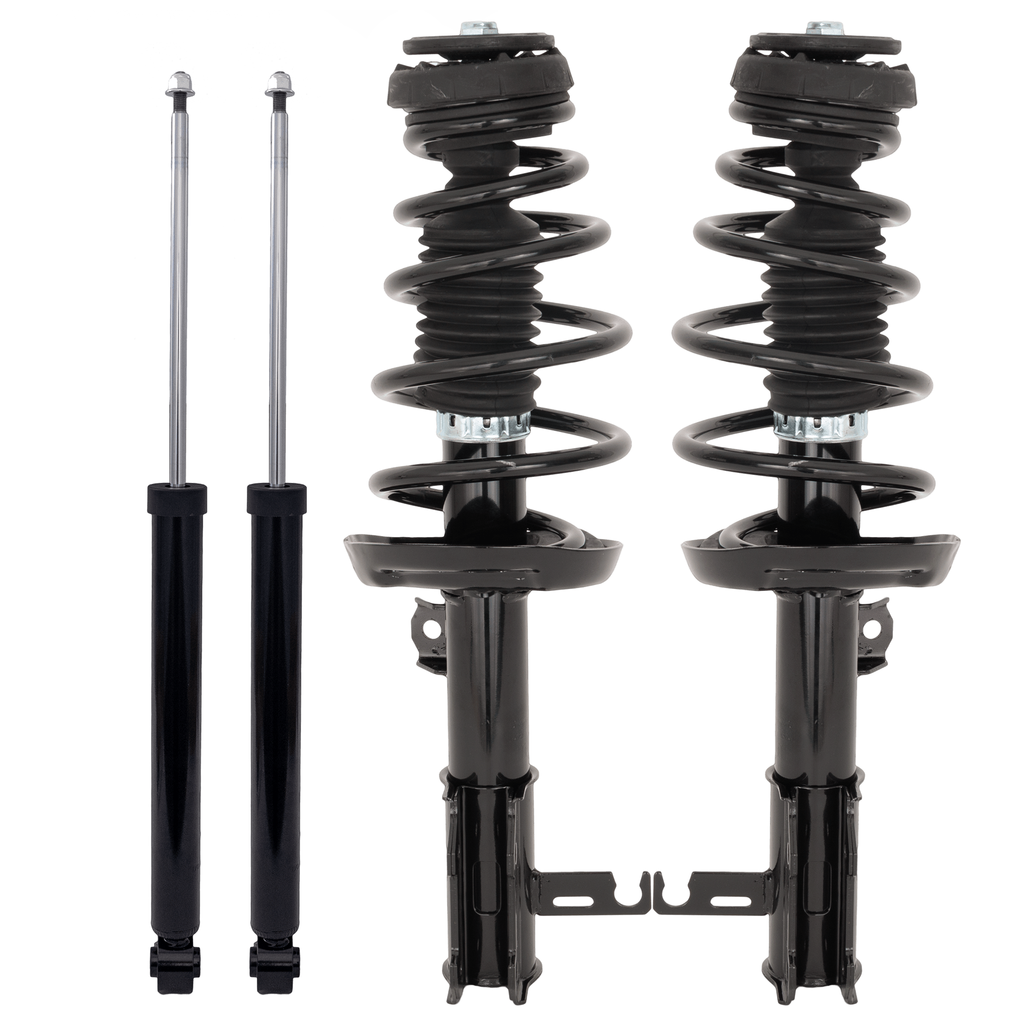 AM CRUZE 12-15 FRONT FULLY LOADED STRUT AND REAR SHOCK ABSORBER RH AND LH Gas Charged Twin tube SKU SET JC28050207-3 OEM 13345954-13363149