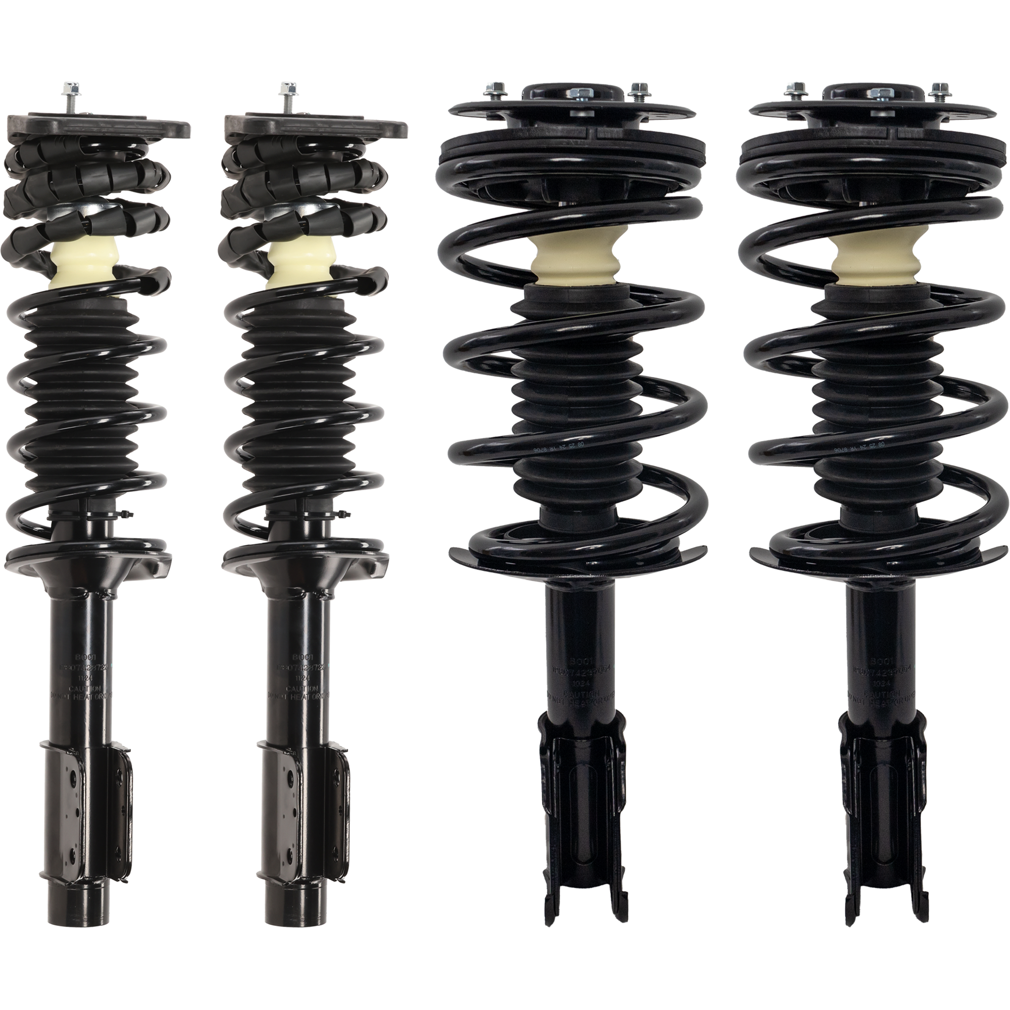 AM GRAND AM 99-05 MALIBU 98-03 FRONT AND REAR FULLY LOADED STRUT RH AND LH Gas Charged Twin tube Set of 4 SKU SET JC280505-4 OEM 22064731-22064732-89047817-890