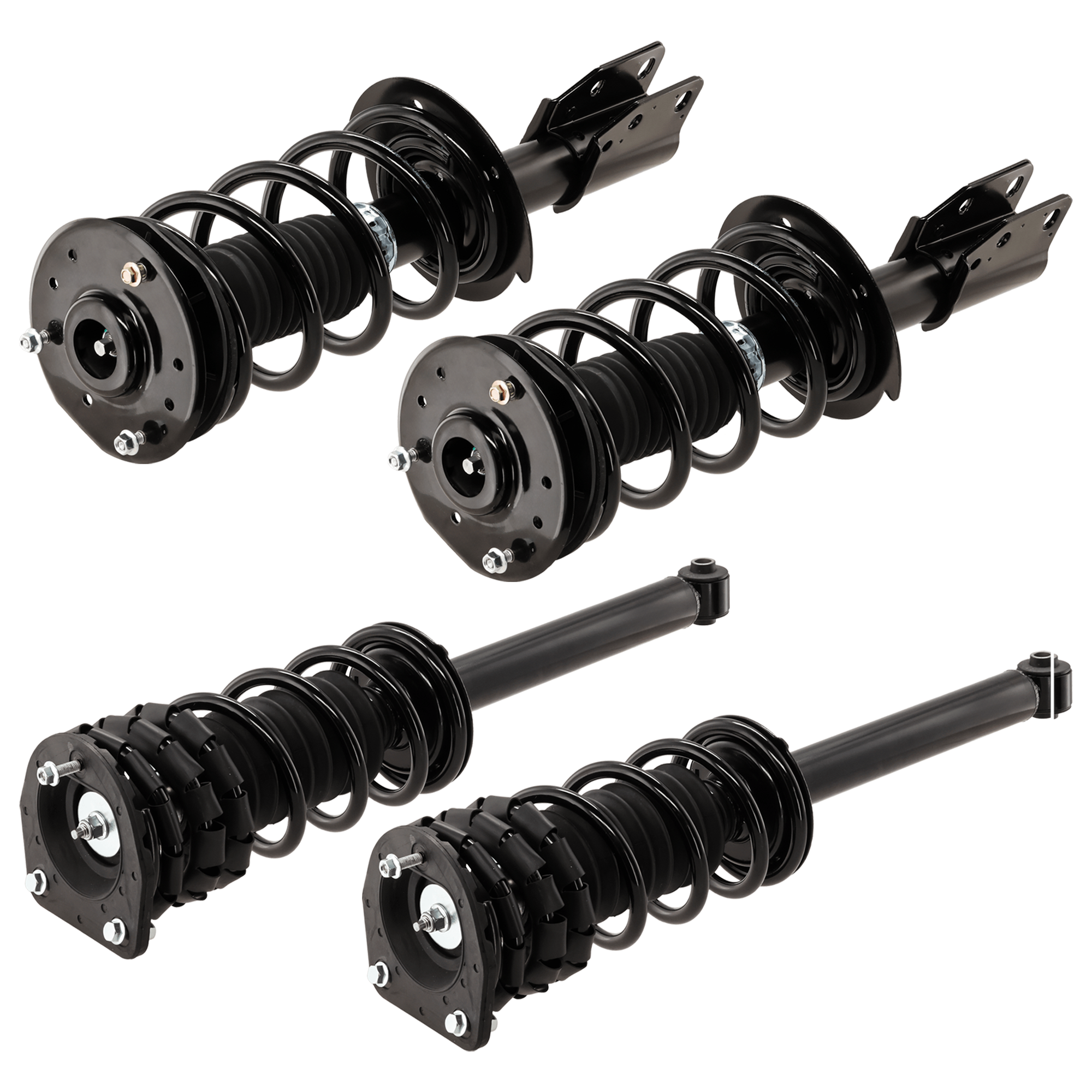 AM CAVALIER SUNFIRE 99-05 FRONT AND REAR FULLY LOADED STRUT RH AND LH Gas Charged Twin tube Set of 4 SKU SET JC280507-4 OEM 22064573-22400332-22064776