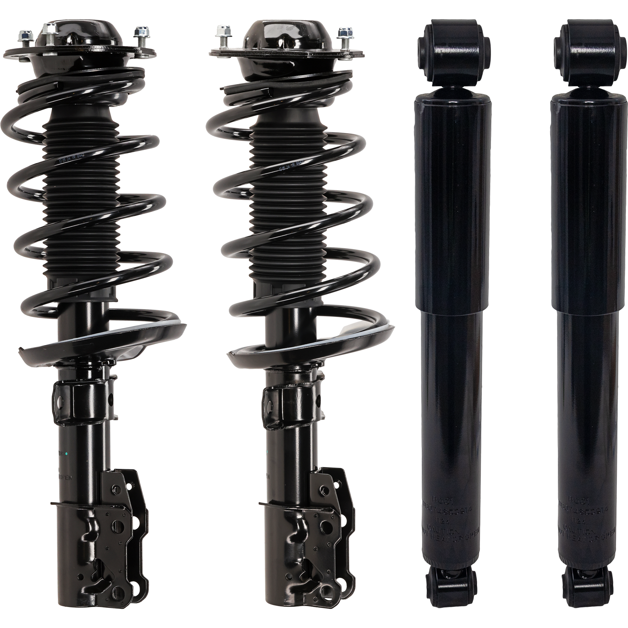 AM COBALT 05-10 HHR 06-11 FRONT AND REAR SHOCK AND FULLY LOADED STRUT RH AND LH Gas Charged Twin tube Set of 4 SKU SET JC280519-4 OEM 10368516-15806888-88964331-191