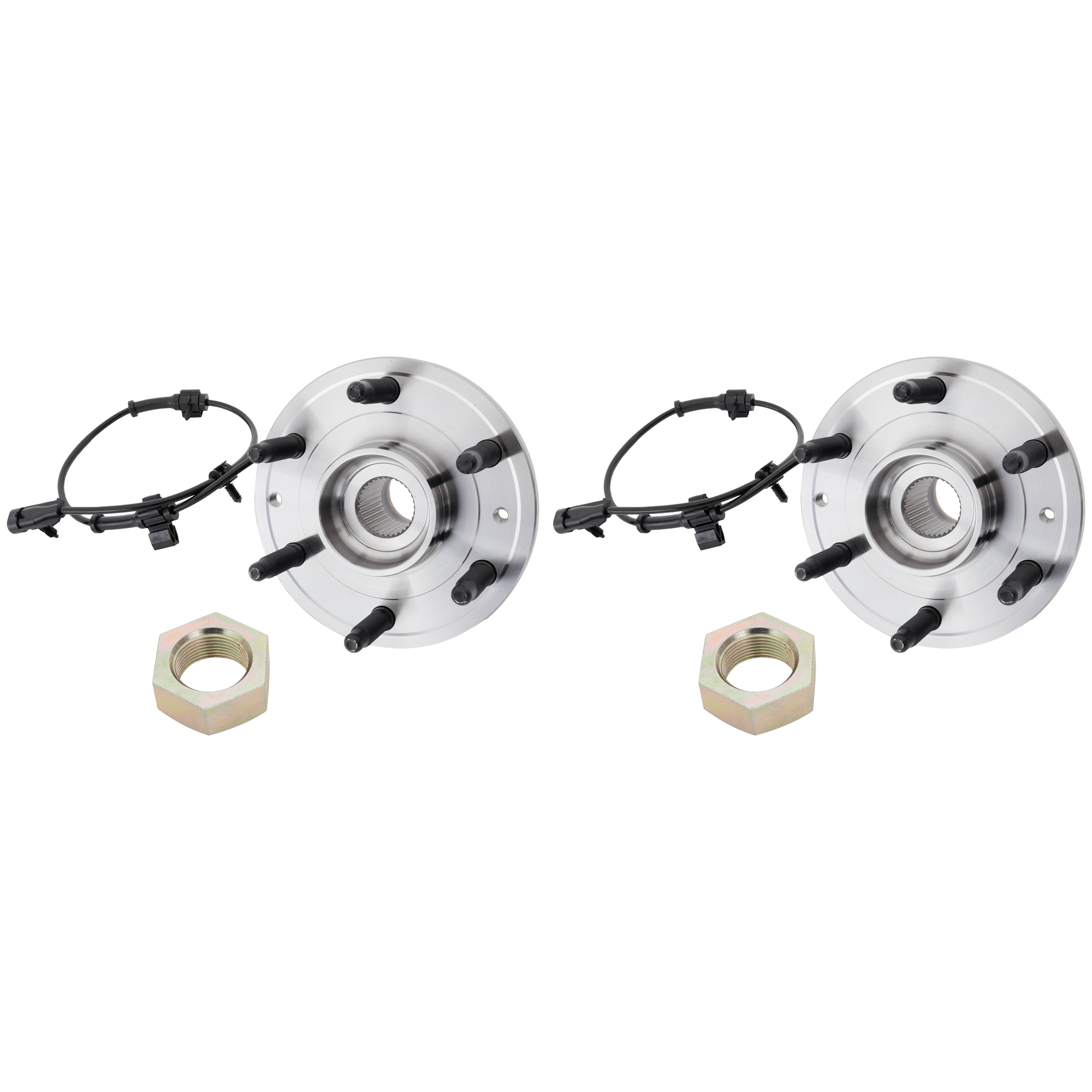 AM SILVERADO SIERRA 1500-99-07 FRONT HUB ASSEMBLY RH AND LH 6 Studs 6 x 5.5 in. Bolt Pattern 4WD AWD Includes 2007 Classic SKU SET JC283707-2 OEM 19209040-15233113-15112382