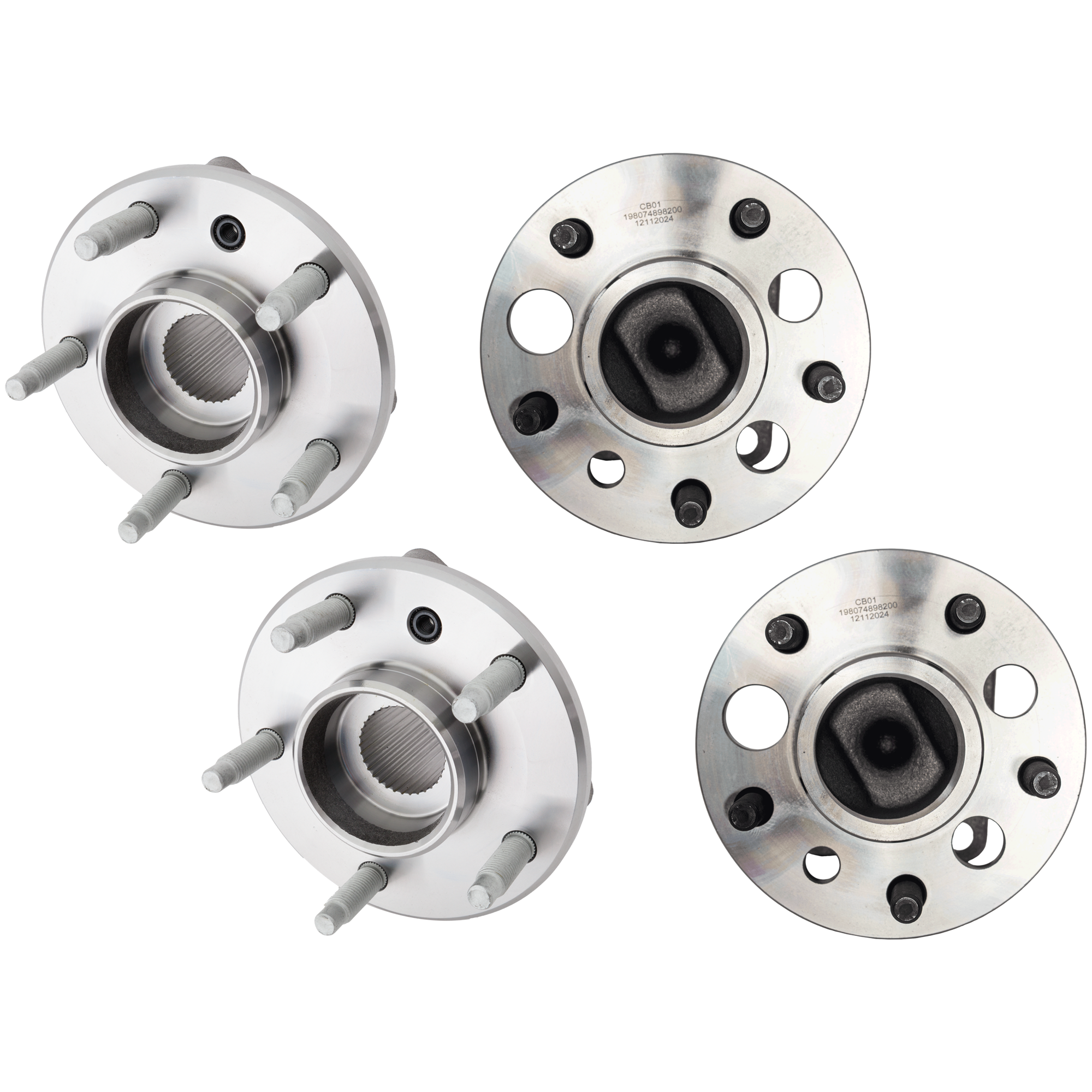 AM IMPALA 00-05 GRAND PRIX 03-03 FRONT AND REAR HUB ASSEMBLY RH AND LH Set of 4 Non Abs SKU SET JC283711-4 A OEM 88964096