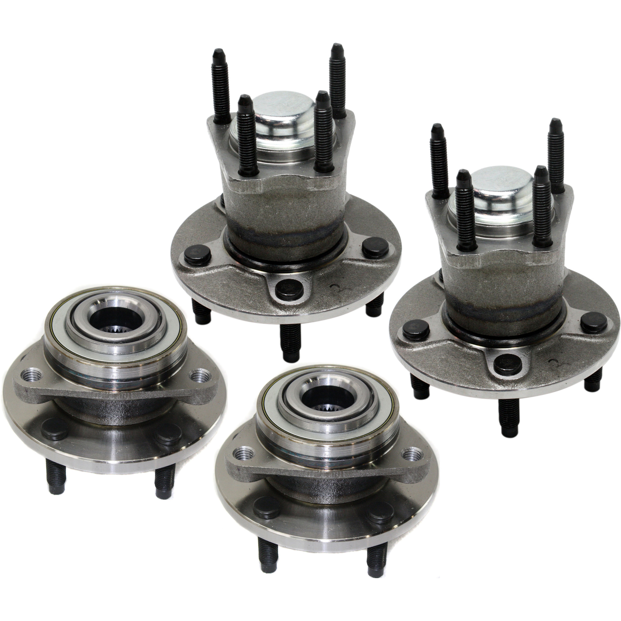 AM HHR 06-08 FRONT AND REAR HUB ASSEMBLY RH AND LH SKU SET JC283720-4 OEM 102461-513237-713237-7300377-7