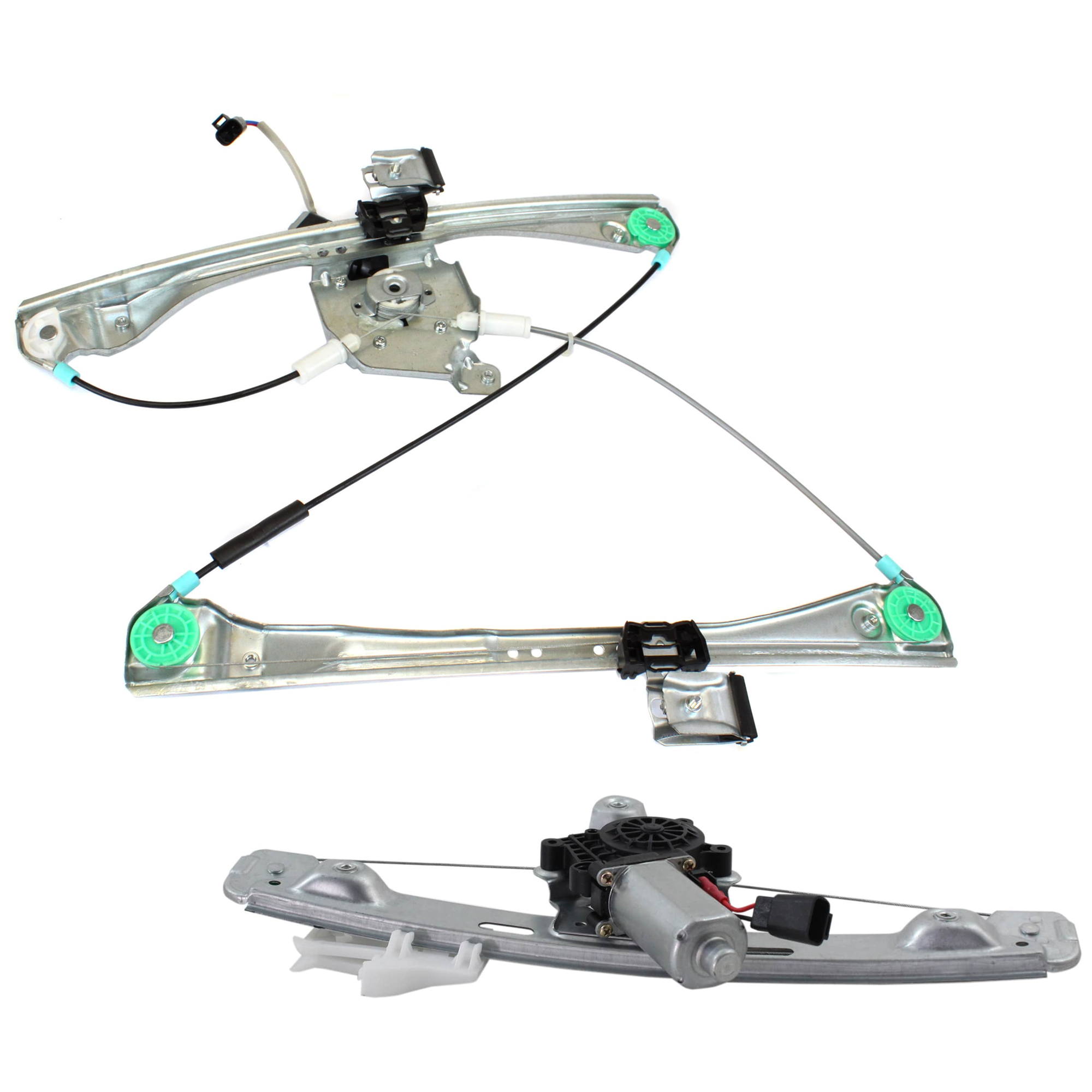 AM MALIBU 04-08 FRONT AND REAR WINDOW REGULATOR LH Power w Motor SKU SET JC462906-2L Partslink GM1350133 GM1550107 OEM 15270573-25797228-25802961