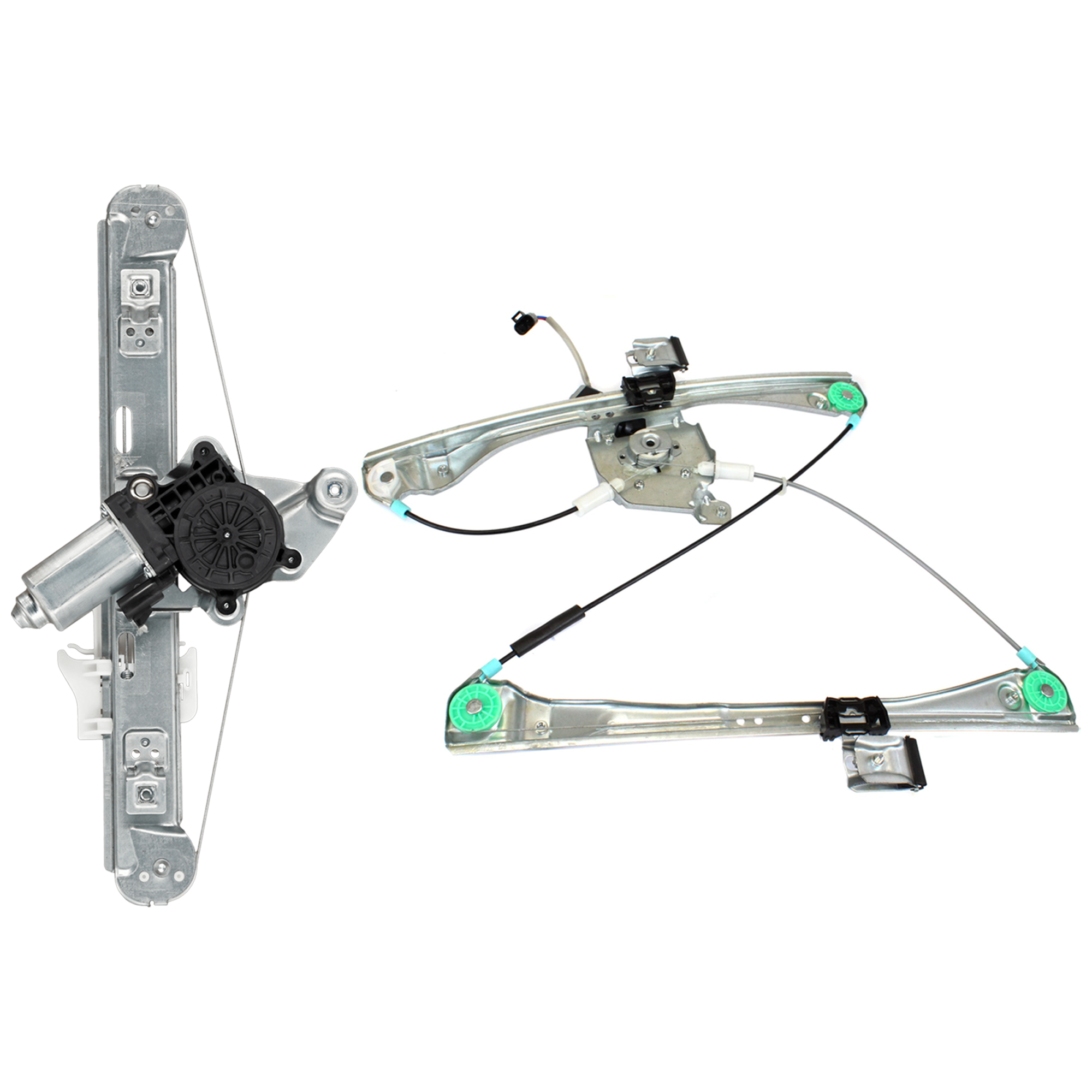 AM MALIBU 05-08 FRONT AND REAR WINDOW REGULATOR LH Power w Motor From 6-6-05 Includes 2008 Classic SKU SET JC462906 A Partslink GM1350133 GM1550149 OEM 25797228-25802961